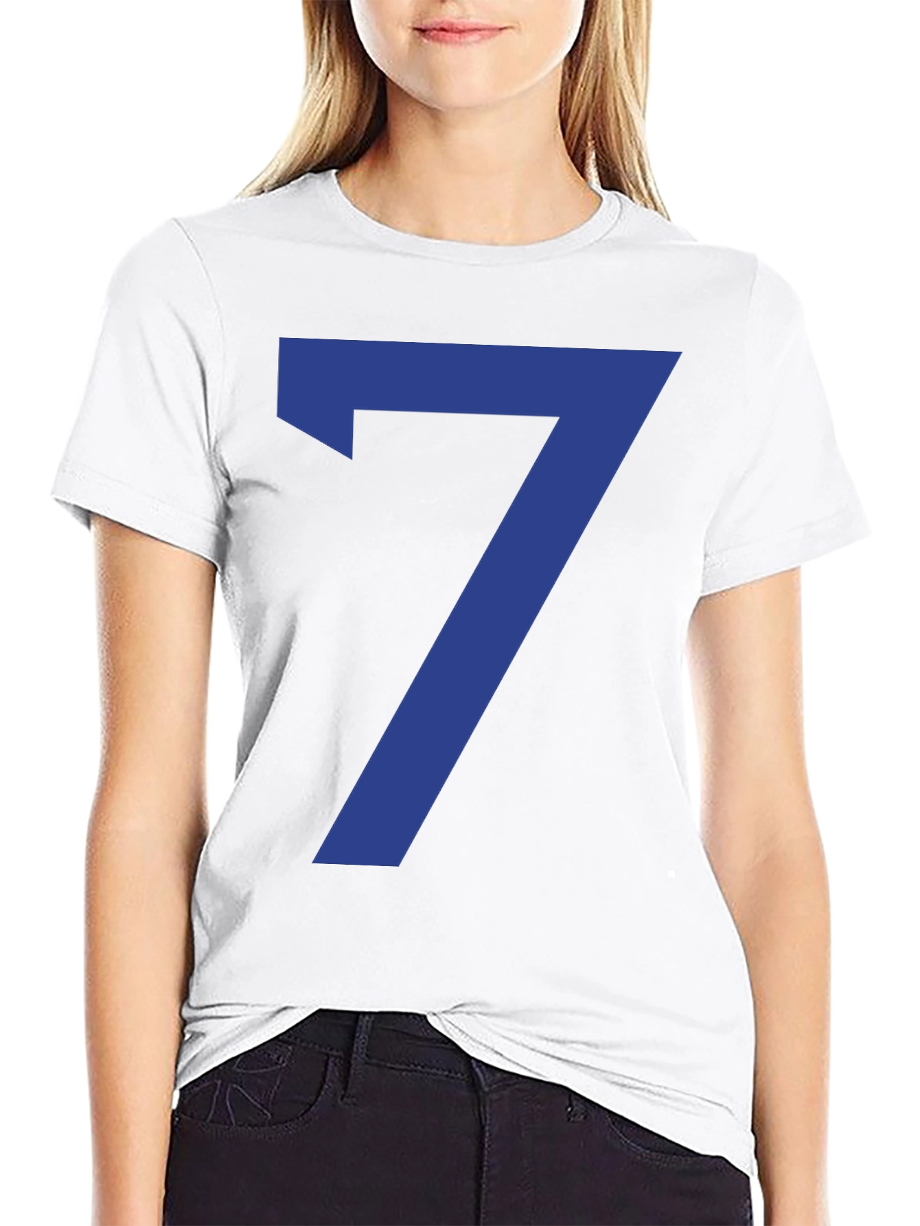 Lucky Number 7 Graphic Tee - Black