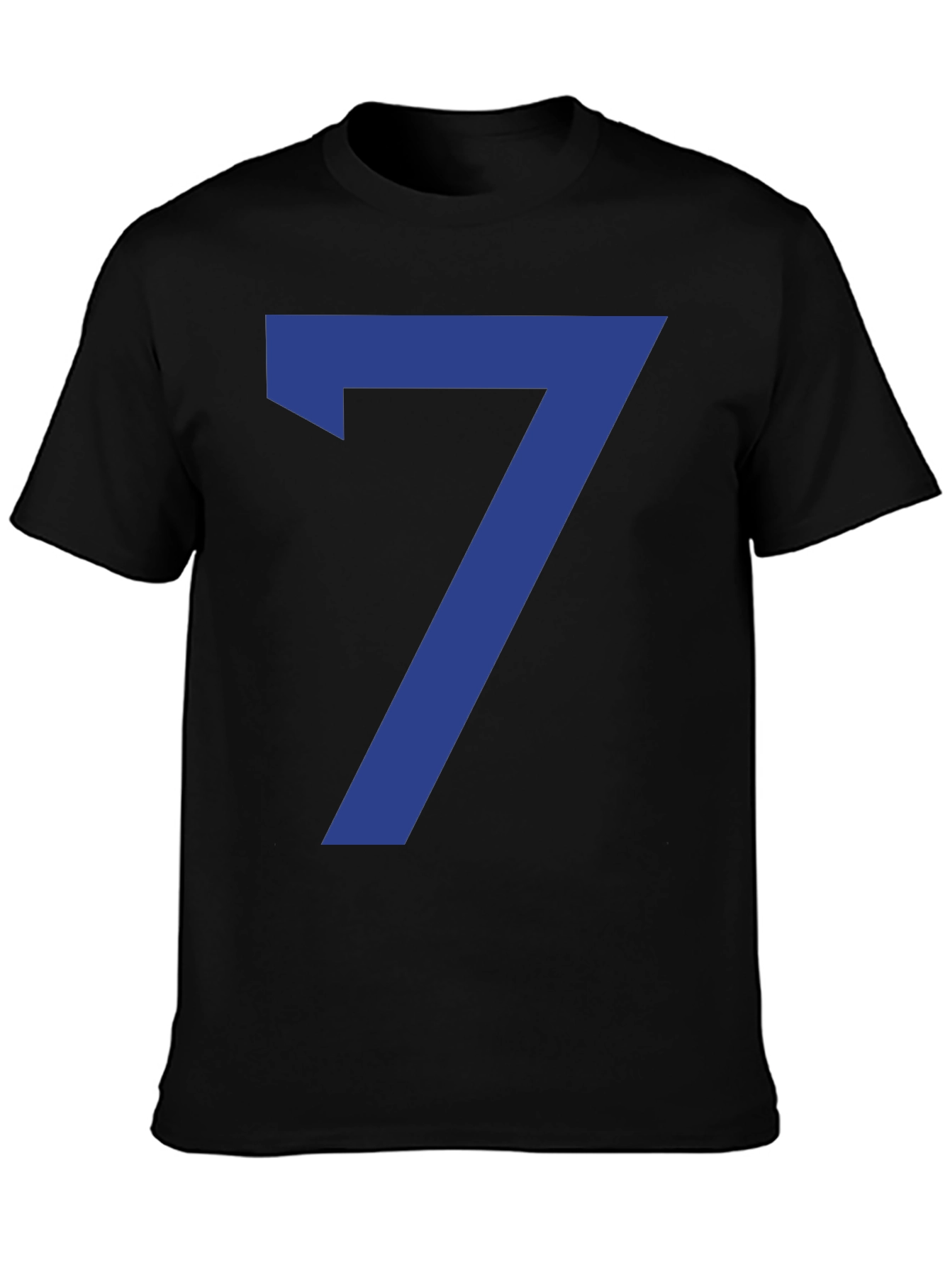 Lucky Number 7 Graphic Tee - Black