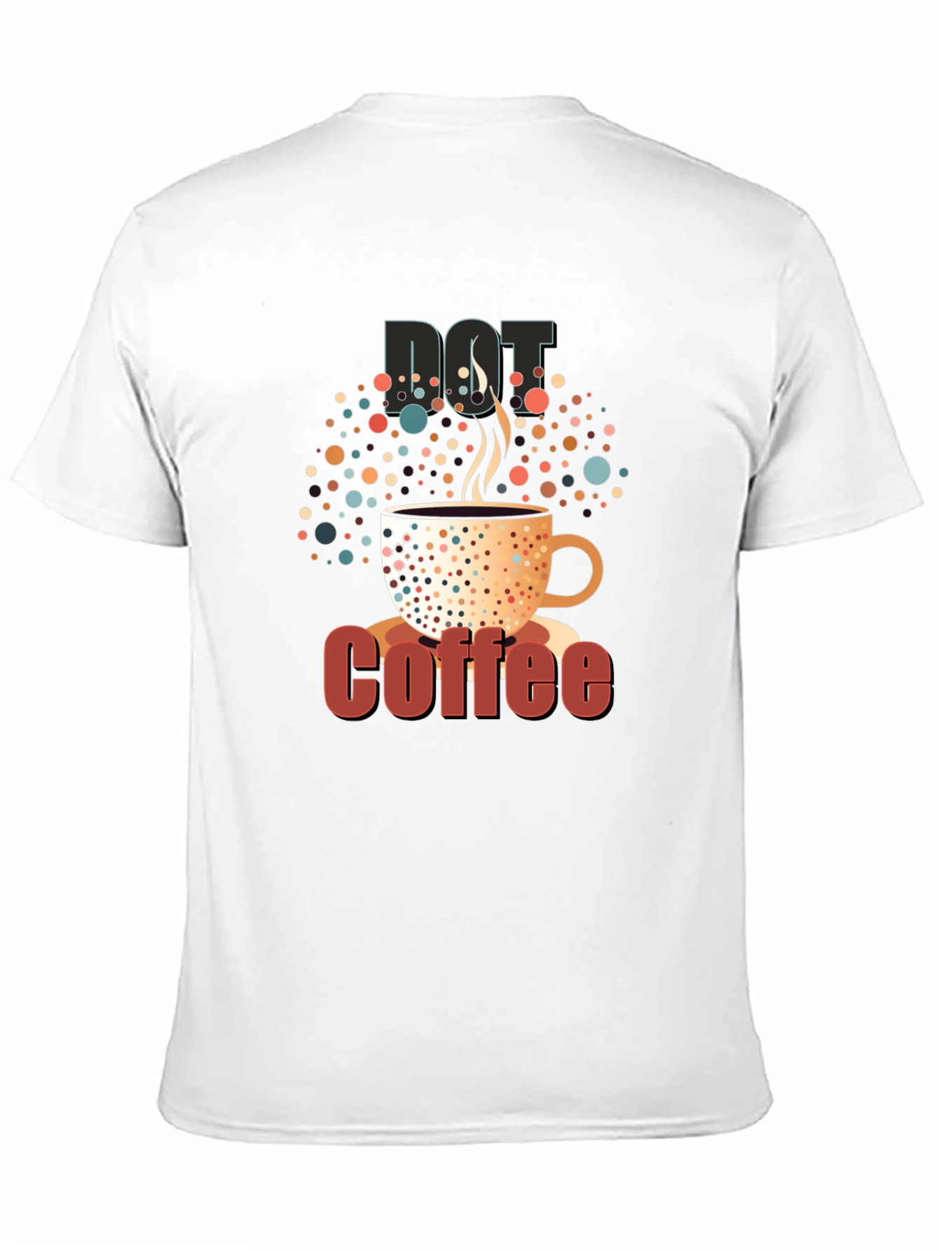 Dot Coffee Black T-Shirt