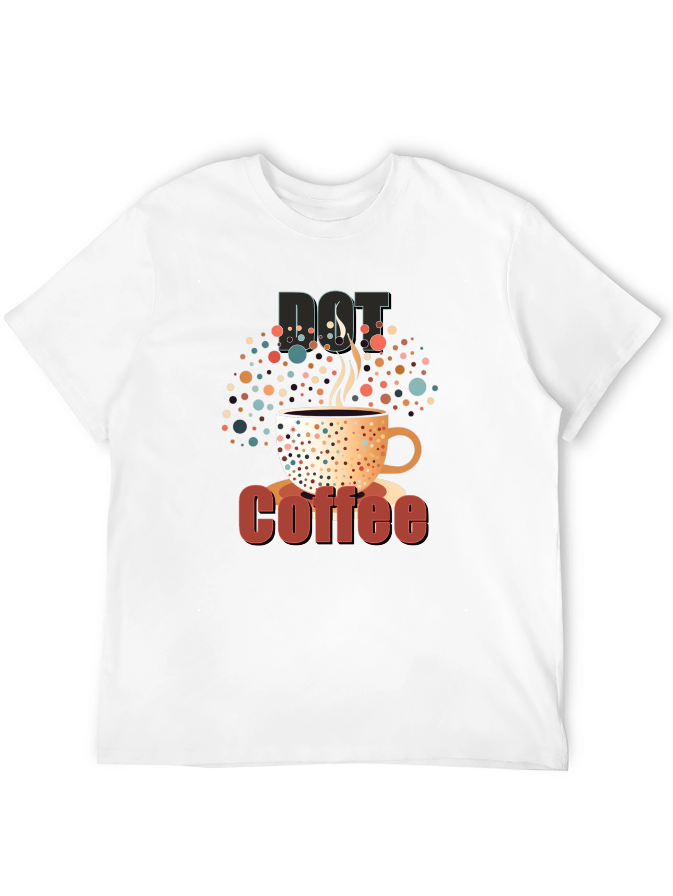 Dot Coffee Black T-Shirt