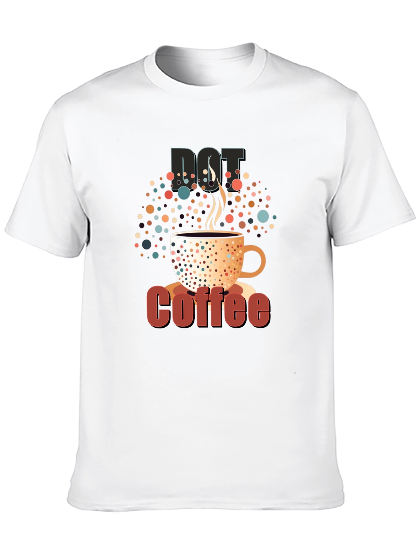 Dot Coffee Black T-Shirt