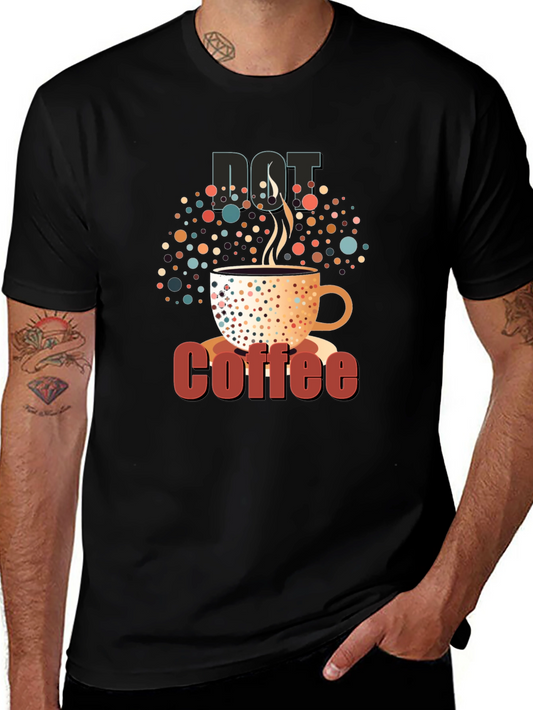 Dot Coffee Black T-Shirt