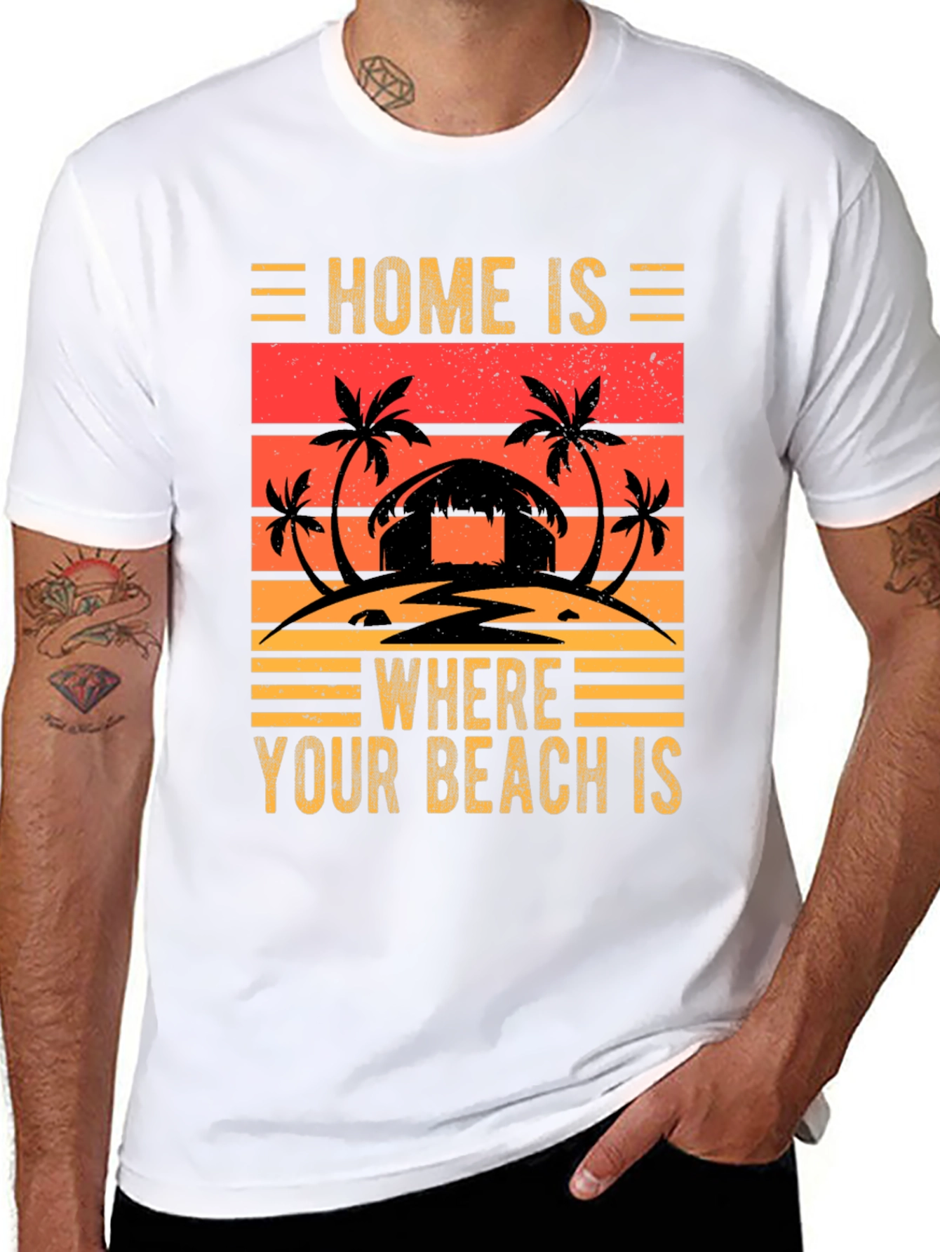 Beach Lover Tee: Home is Where Your Beach Is!