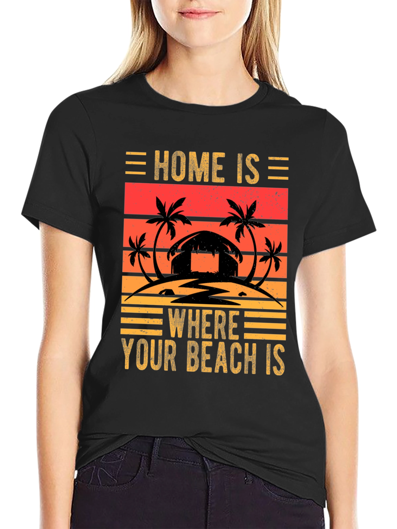 Beach Lover Tee: Home is Where Your Beach Is!