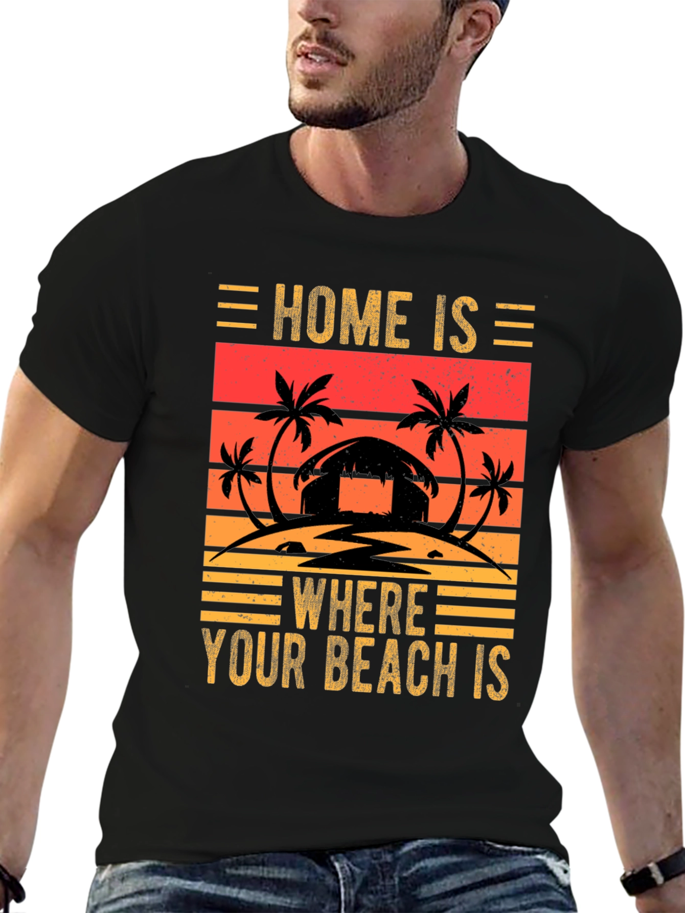Beach Lover Tee: Home is Where Your Beach Is!