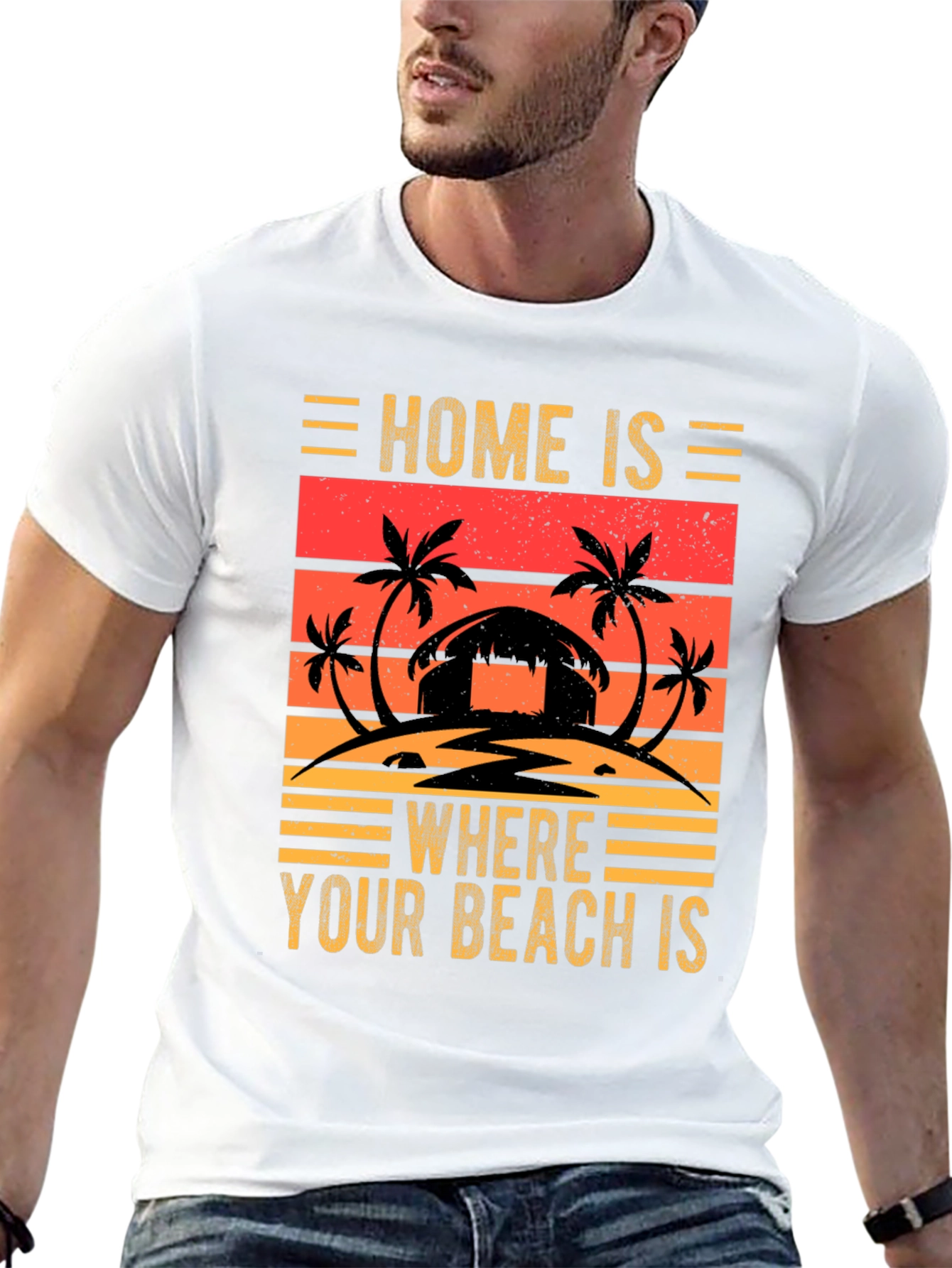 Beach Lover Tee: Home is Where Your Beach Is!