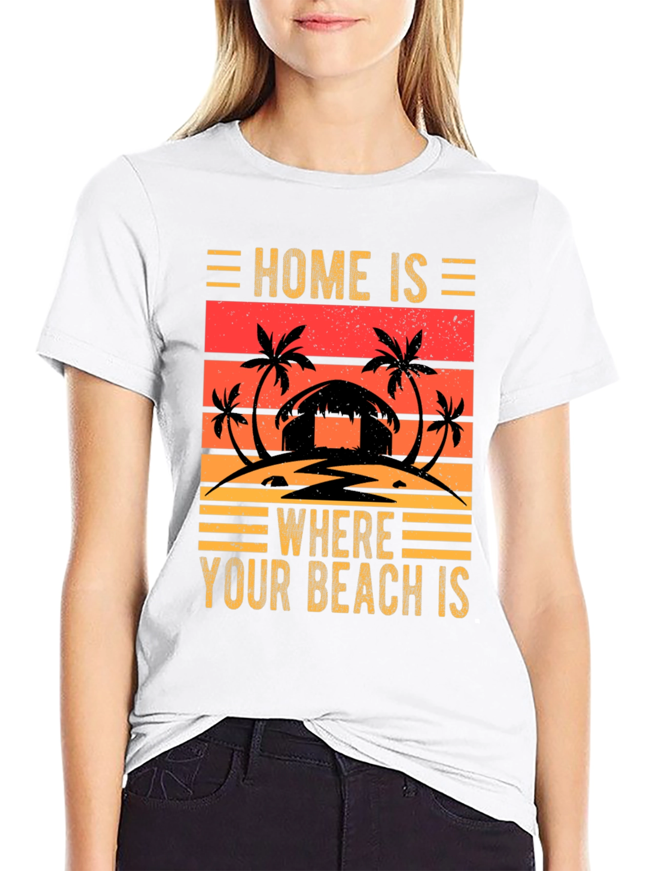 Beach Lover Tee: Home is Where Your Beach Is!