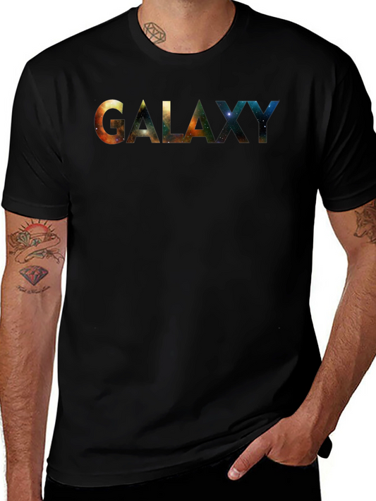 Galaxy Print Black T-Shirt - Space Lover Tee