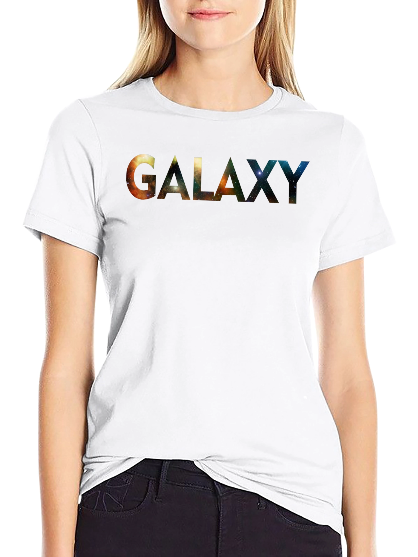Galaxy Print Black T-Shirt - Space Lover Tee