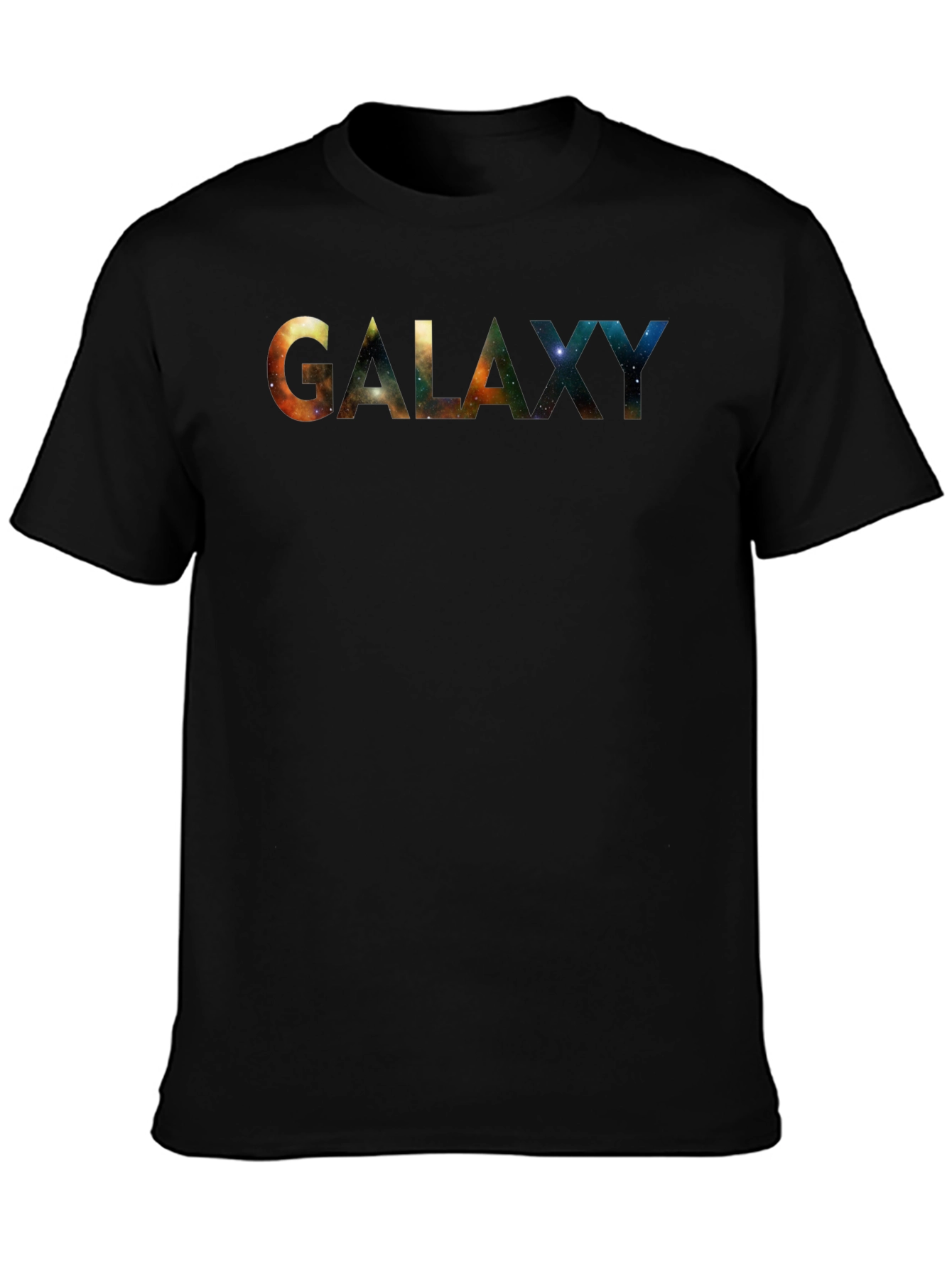 Galaxy Print Black T-Shirt - Space Lover Tee