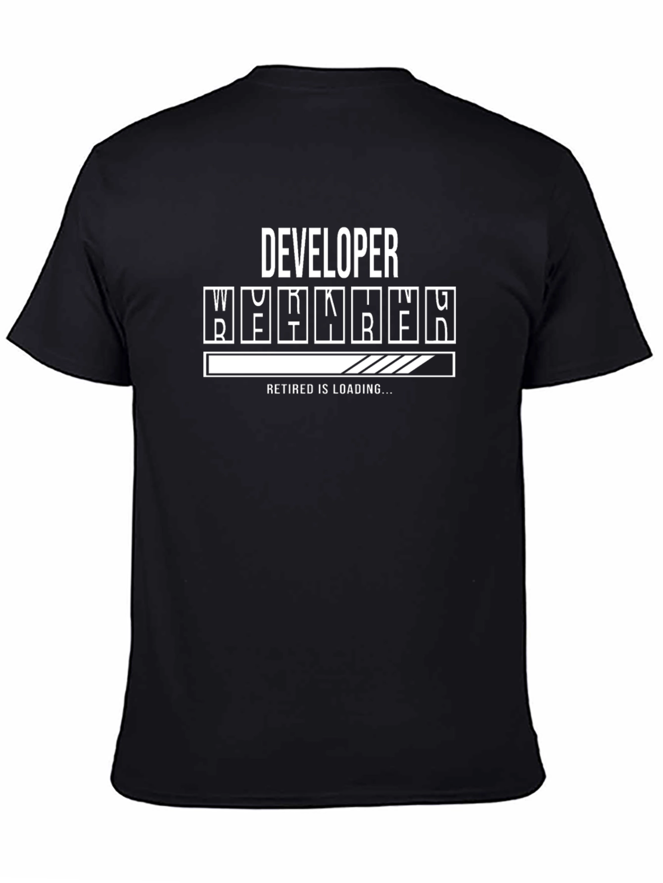 Developer Retired Loading Black T-Shirt