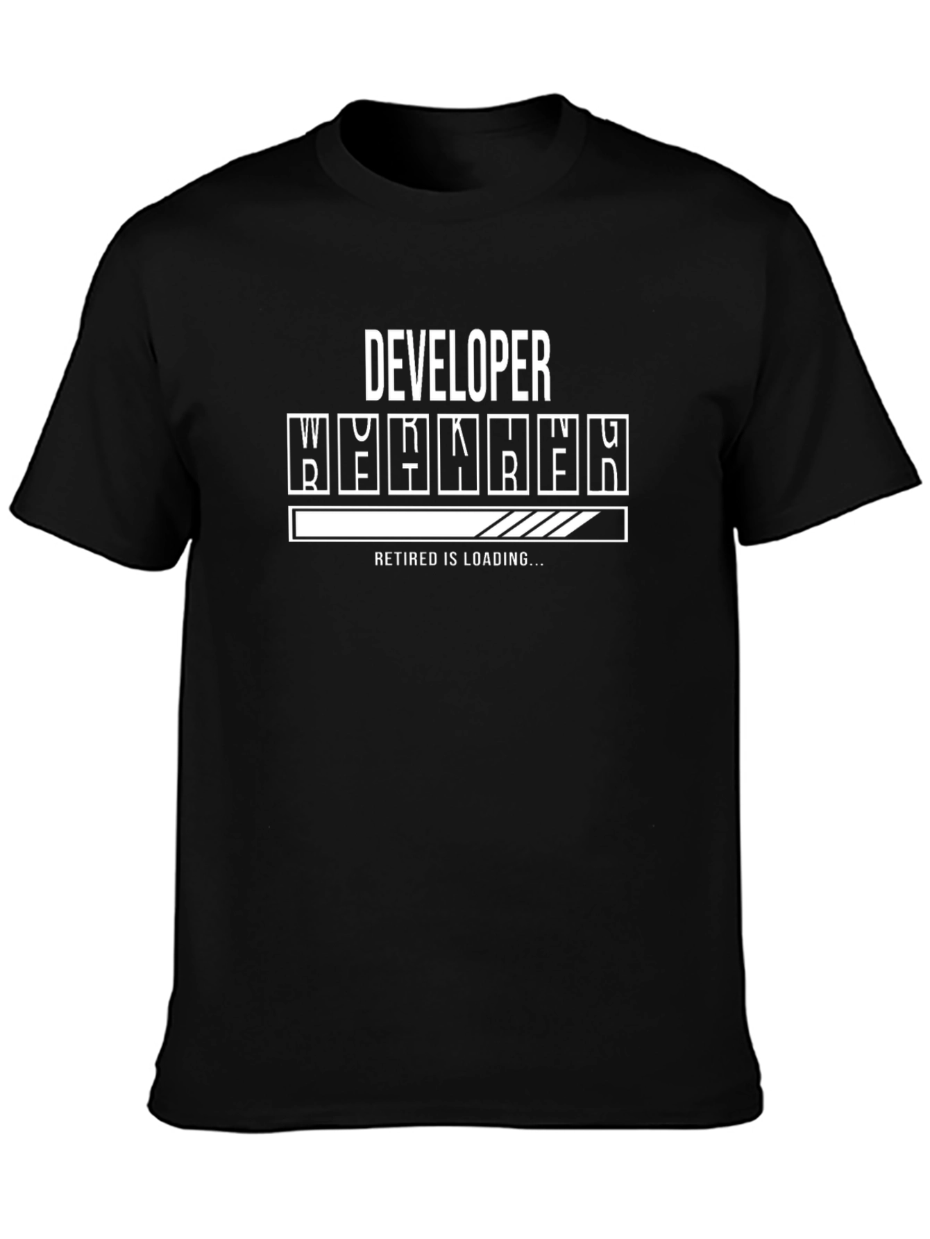 Developer Retired Loading Black T-Shirt