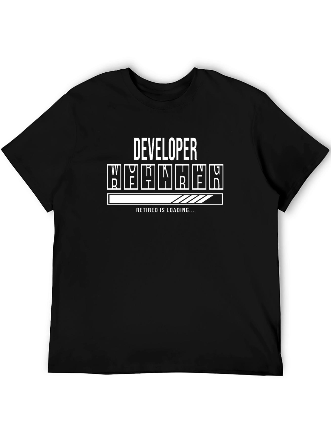 Developer Retired Loading Black T-Shirt