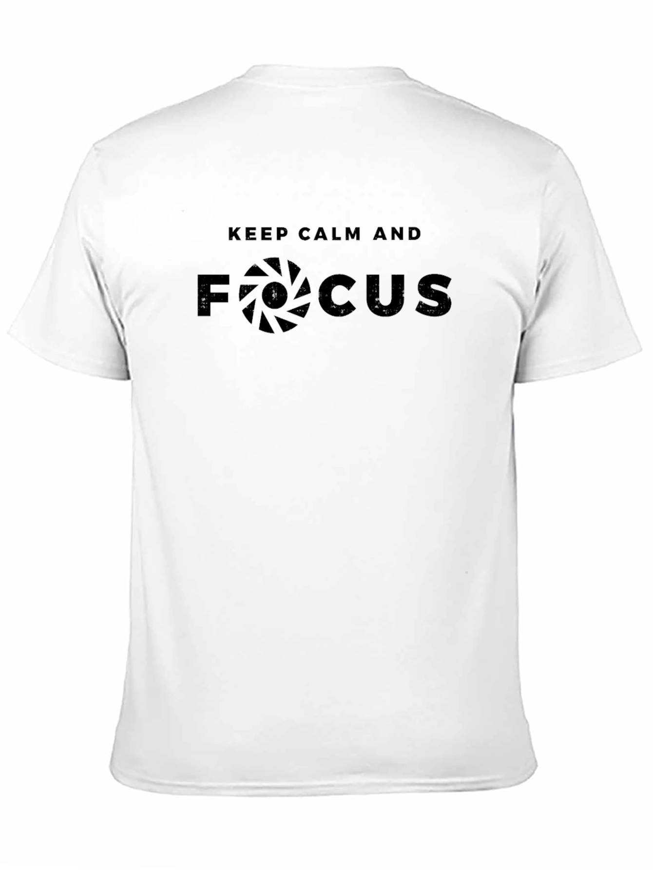 Keep Calm and Focus Black Graphic Tee