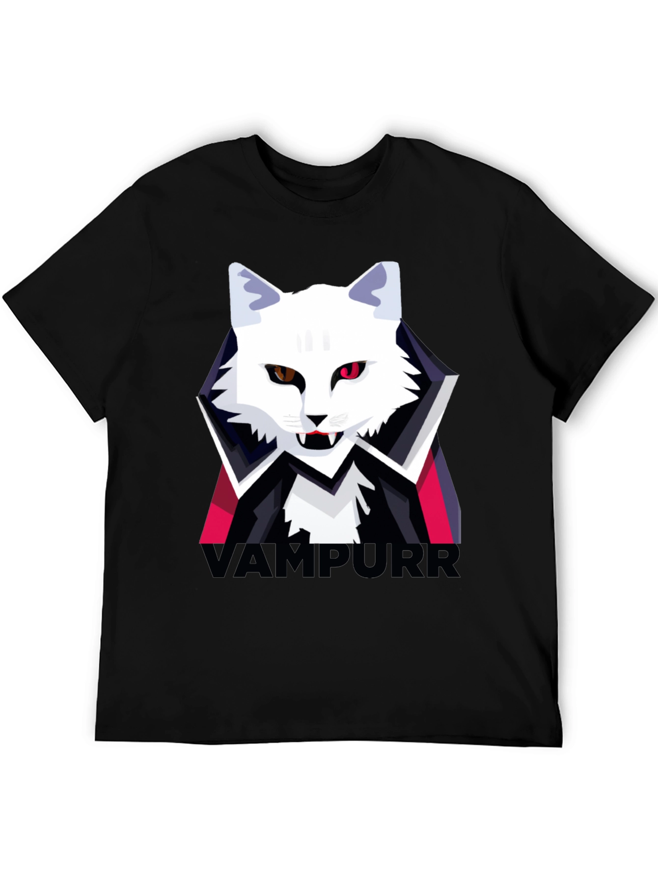 Vampurr Cat Graphic T-Shirt - Halloween Tee