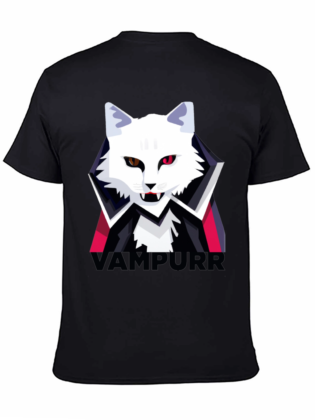 Vampurr Cat Graphic T-Shirt - Halloween Tee