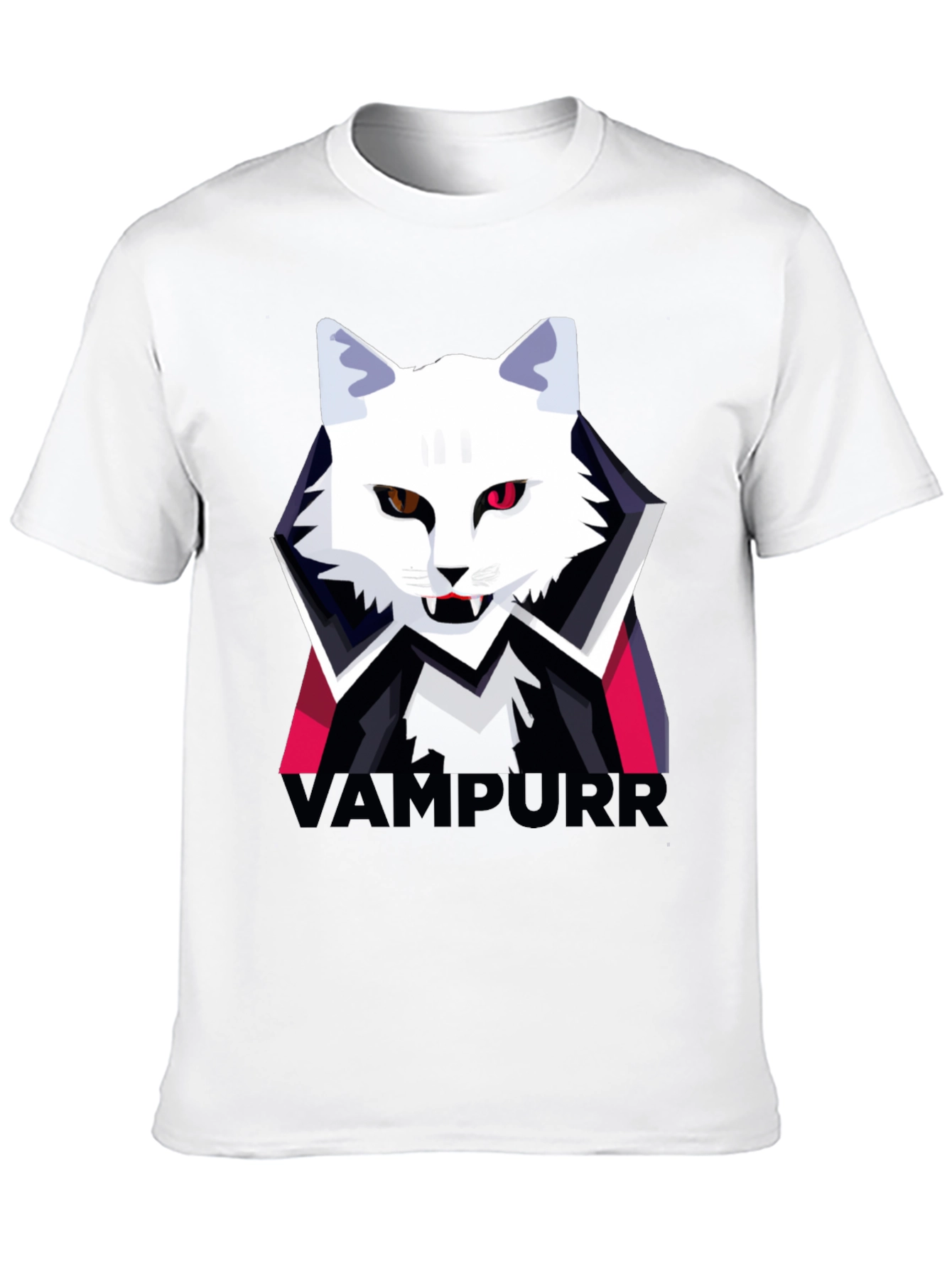 Vampurr Cat Graphic T-Shirt - Halloween Tee
