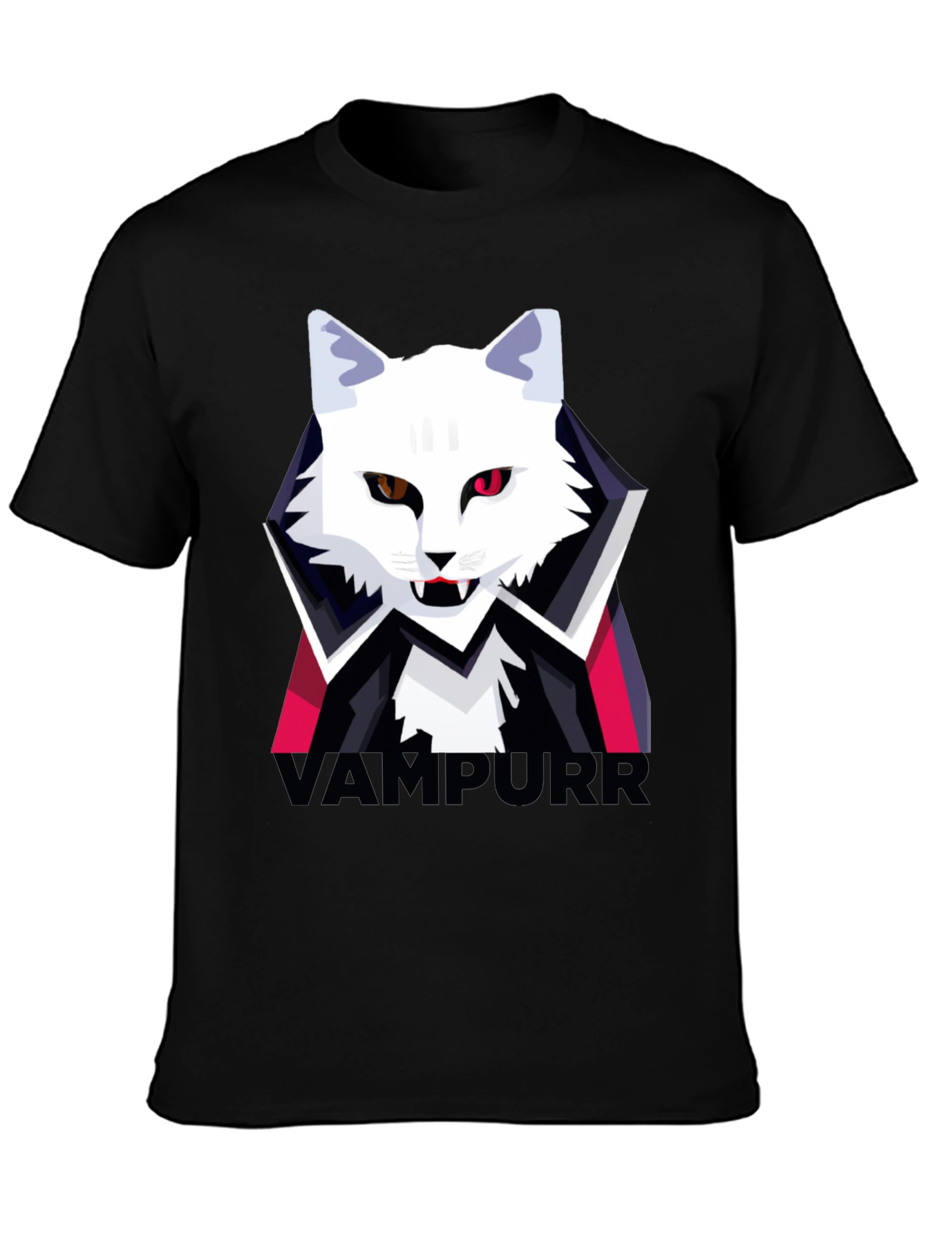 Vampurr Cat Graphic T-Shirt - Halloween Tee