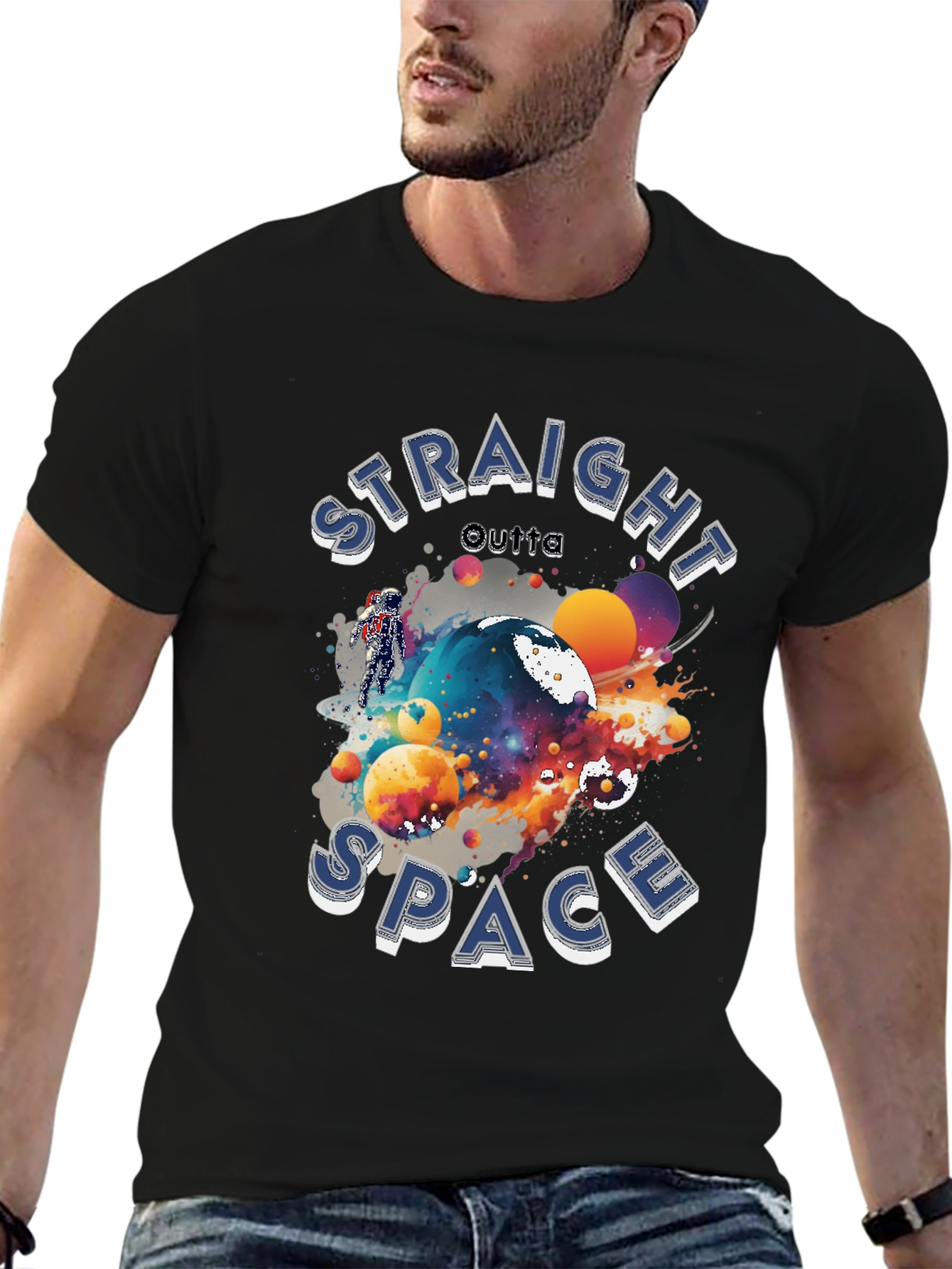 Straight Outta Space Graphic T-Shirt