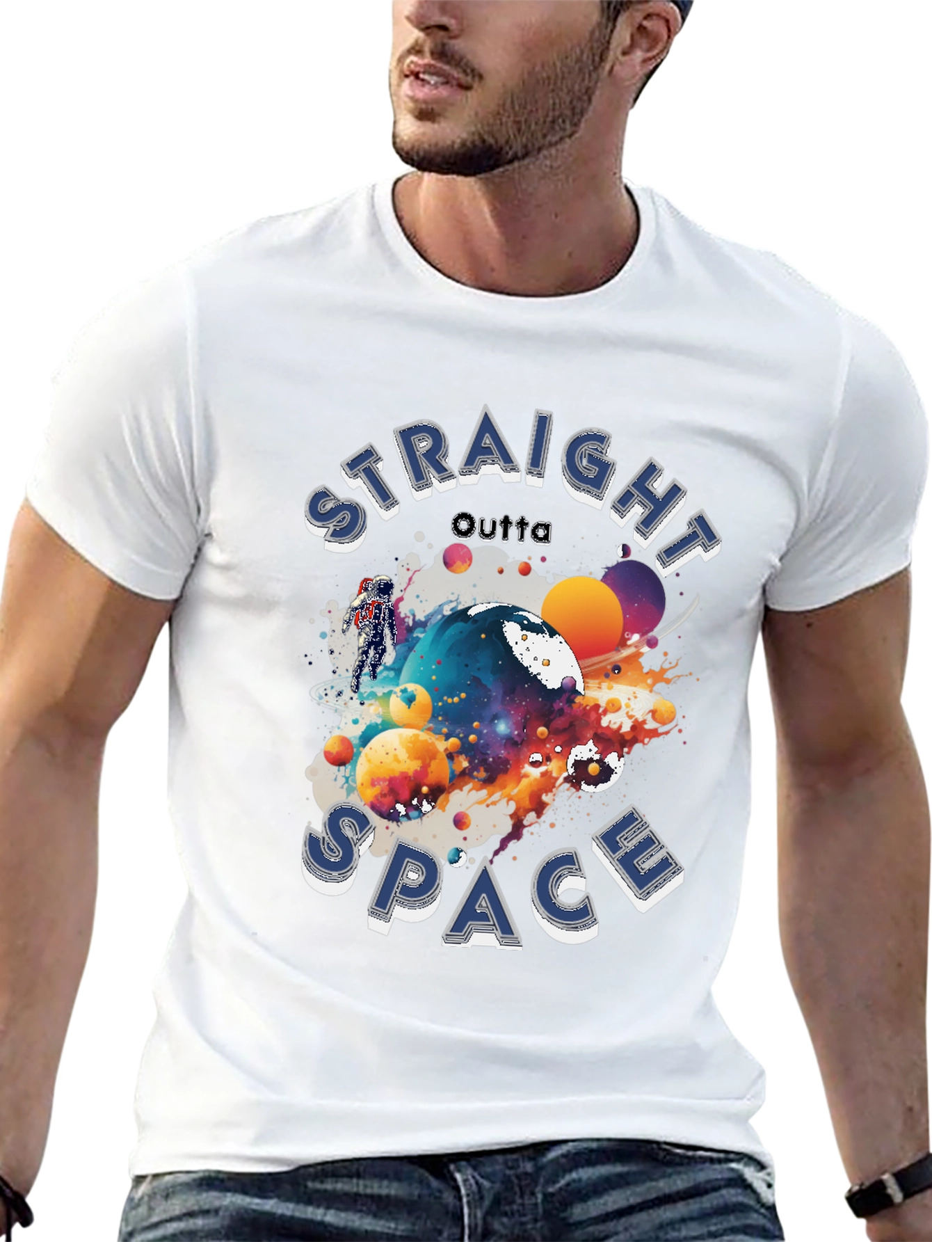 Straight Outta Space Graphic T-Shirt