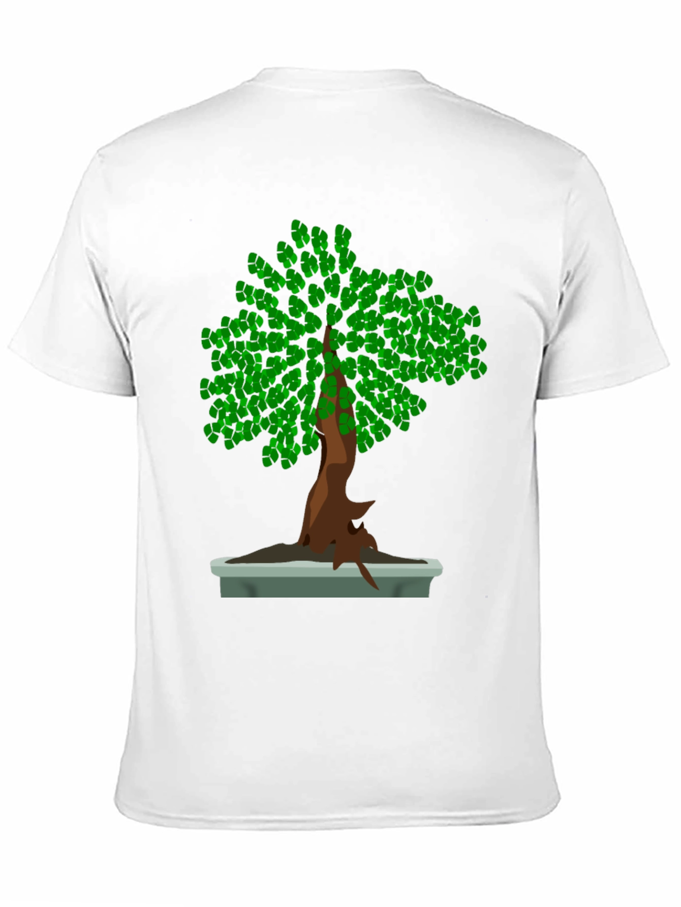 Bonsai Tree Graphic Tee - Nature Lovers Black T-Shirt