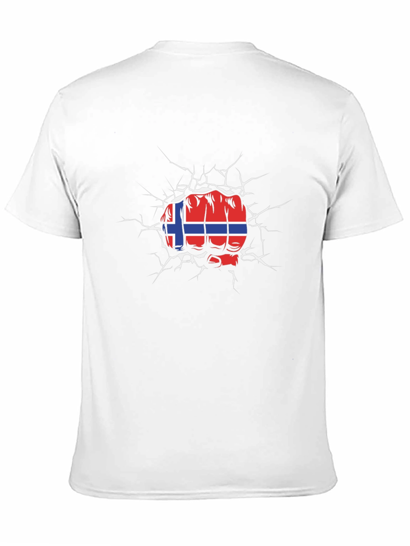 Norway Flag Fist Breaking T-Shirt