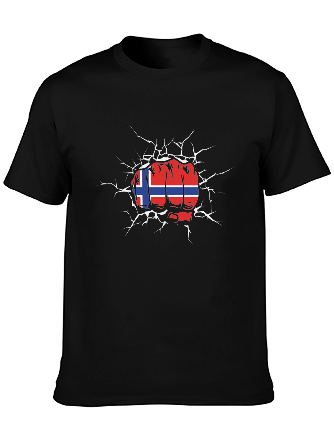 Norway Flag Fist Breaking T-Shirt