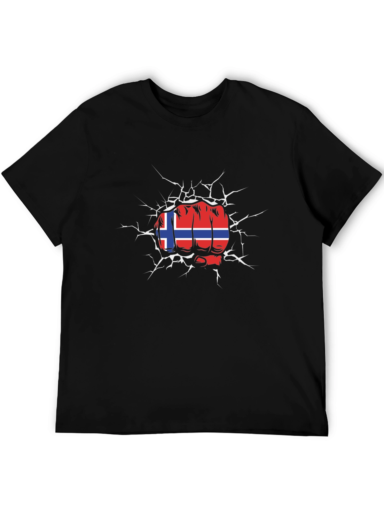 Norway Flag Fist Breaking T-Shirt