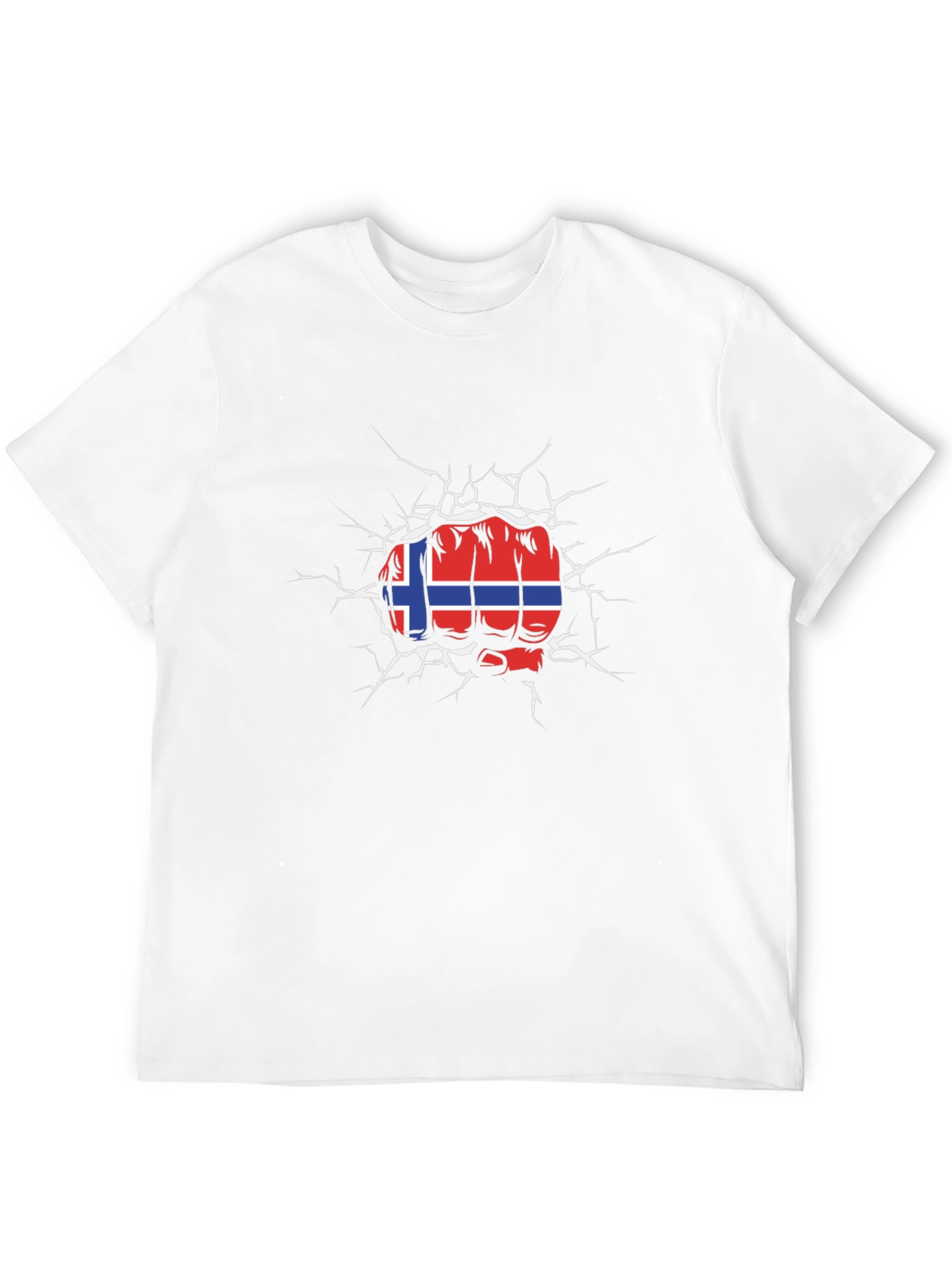 Norway Flag Fist Breaking T-Shirt