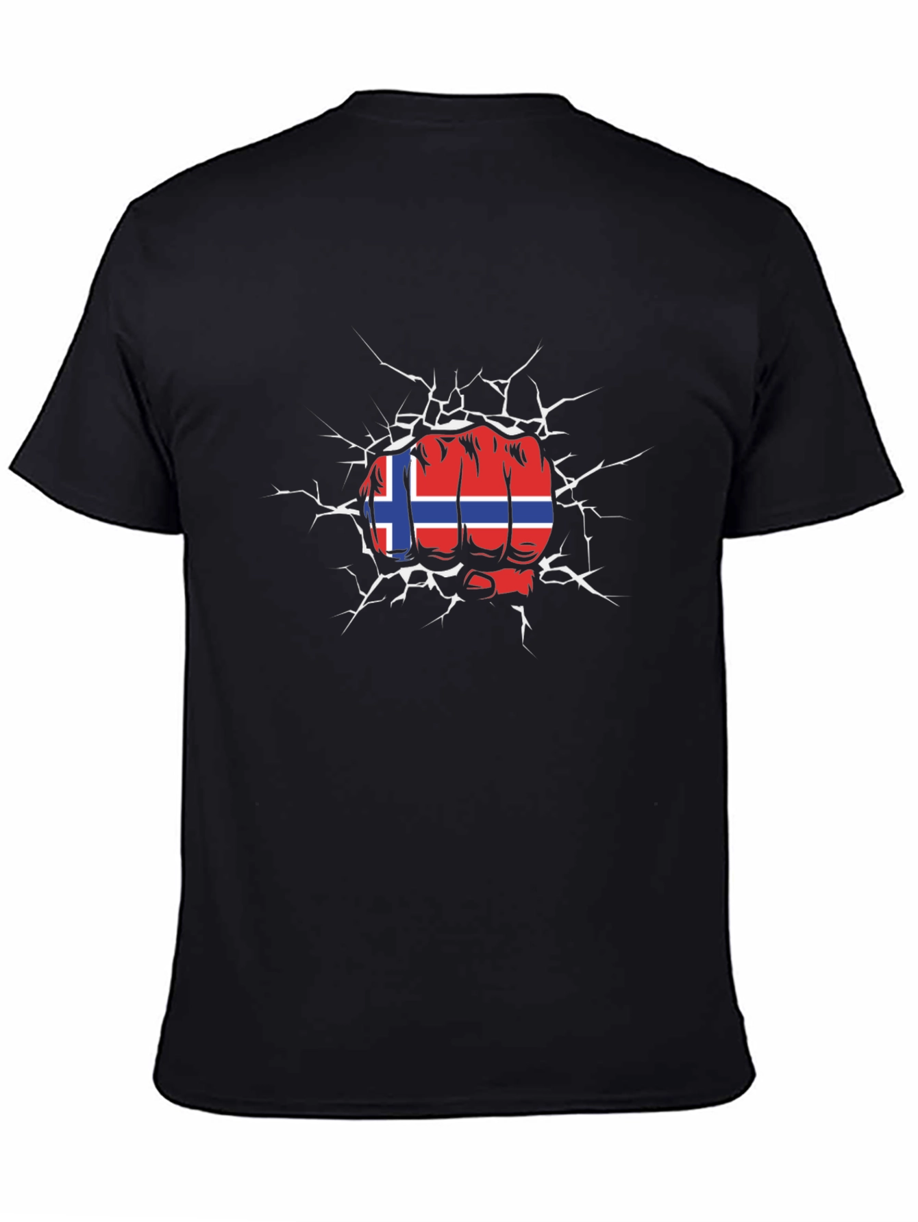 Norway Flag Fist Breaking T-Shirt