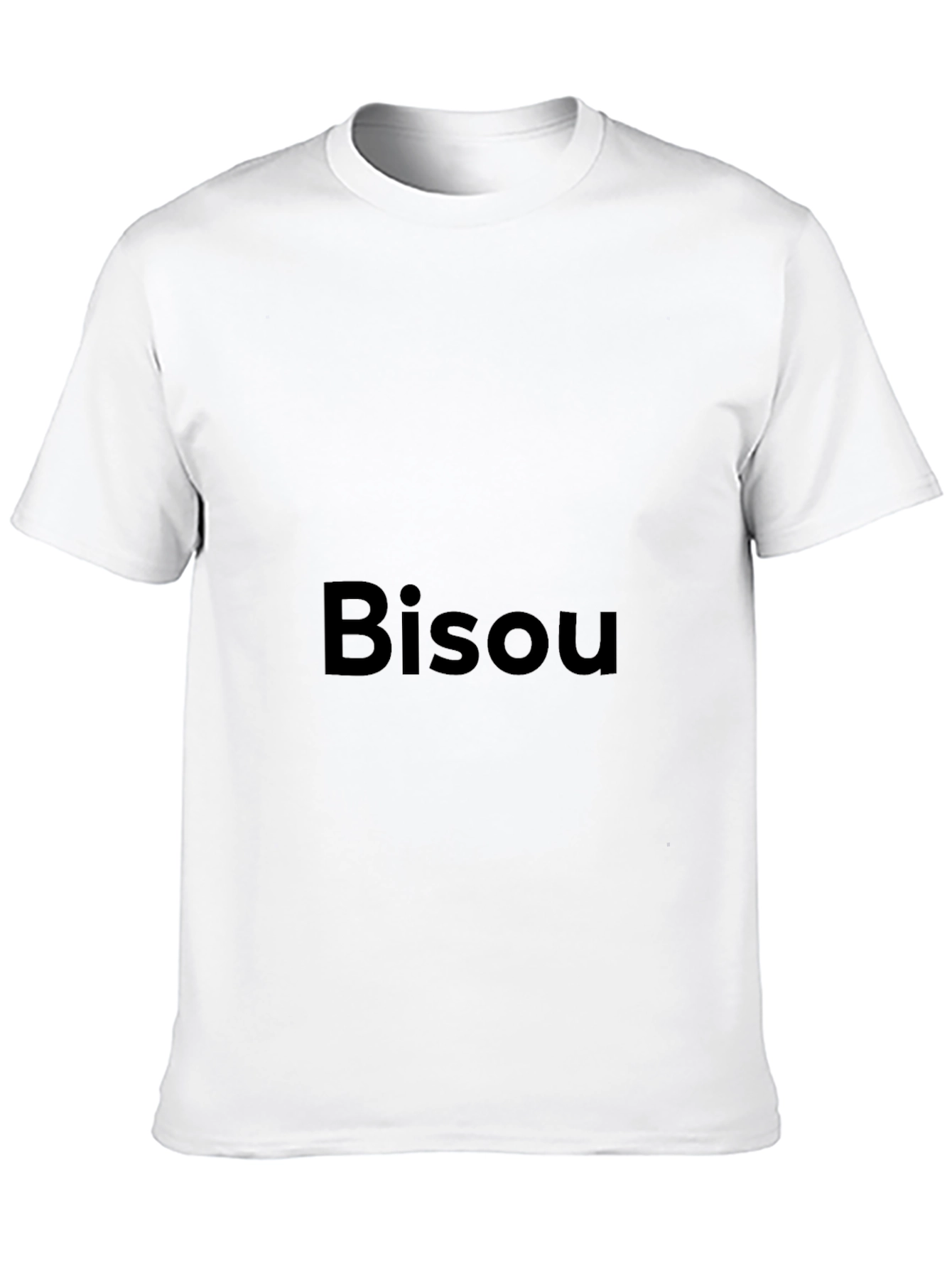 Bisou Graphic Tee - Stylish Black Cotton T-Shirt