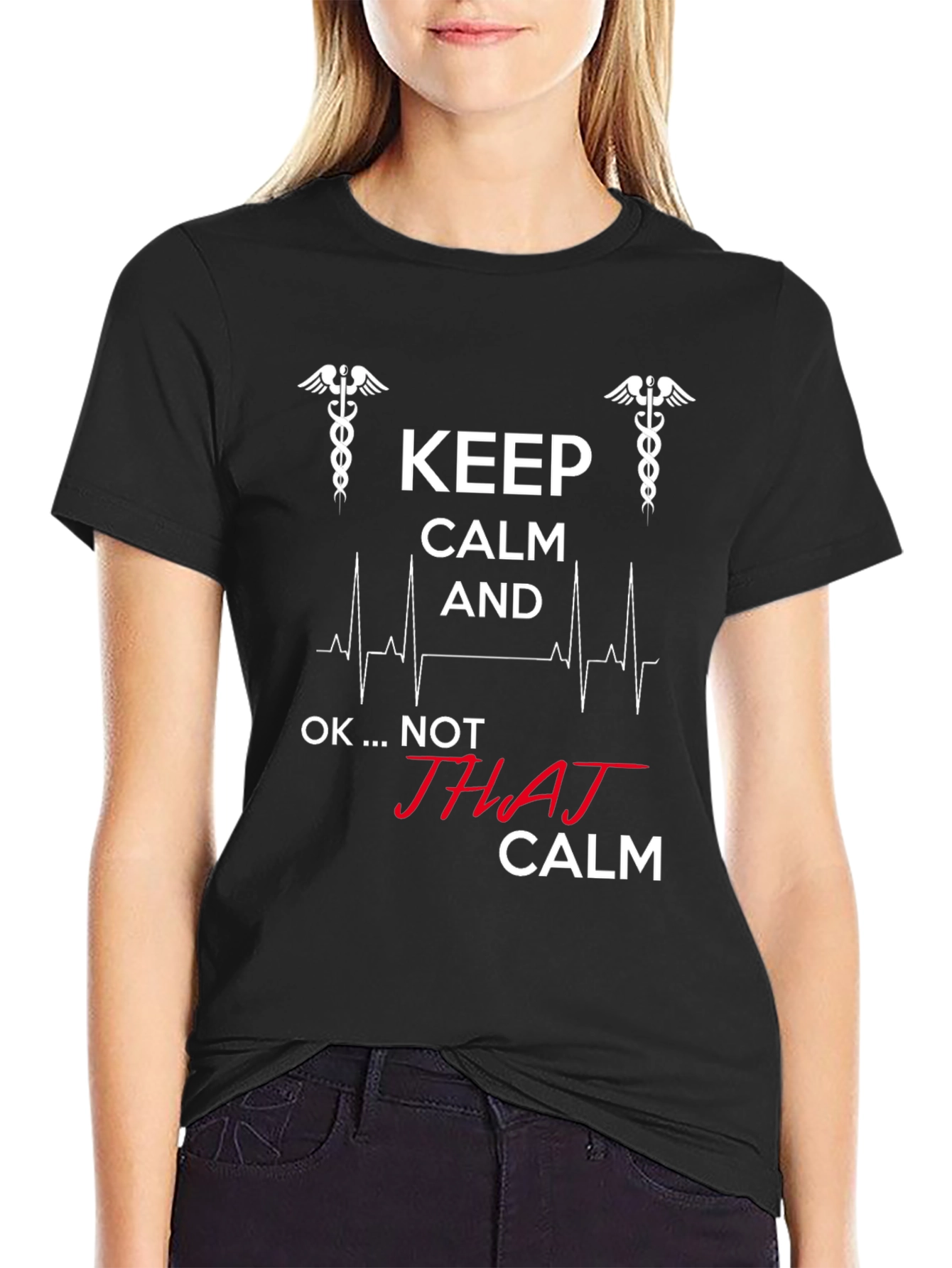 Keep Calm - Not THAJ Calm - Black T-Shirt