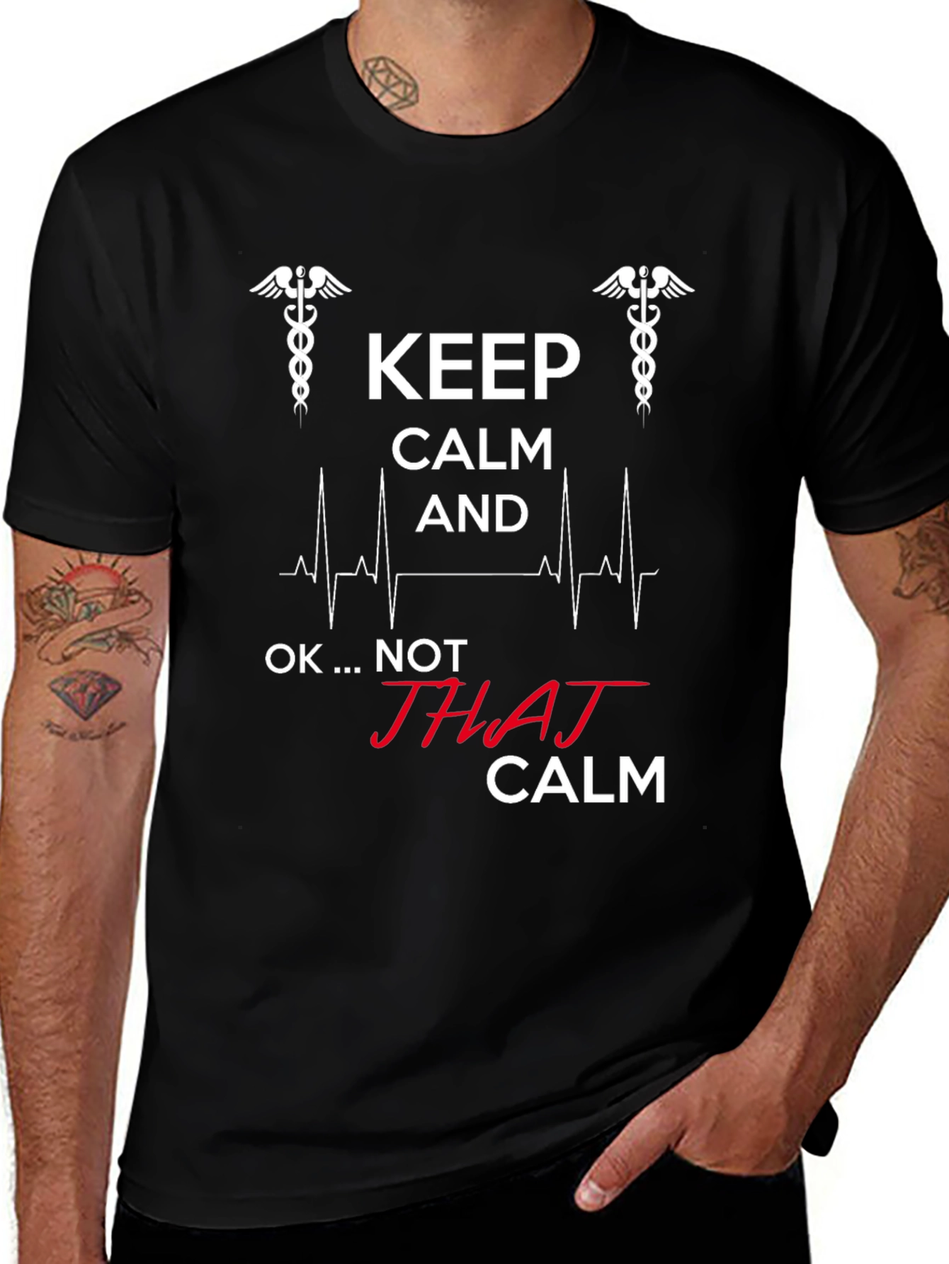 Keep Calm - Not THAJ Calm - Black T-Shirt