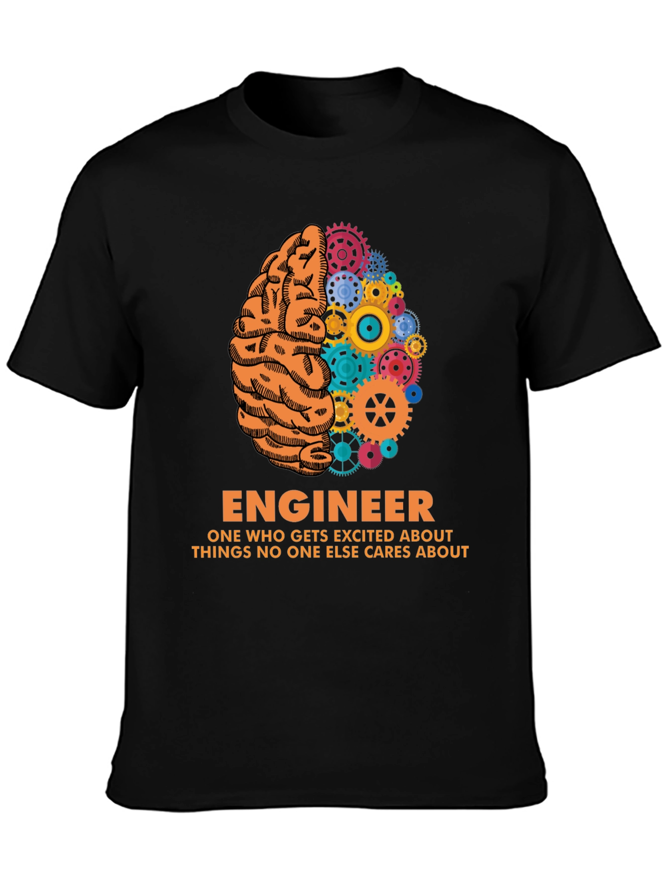 Engineer Brain Gear T-Shirt - Unique Gift