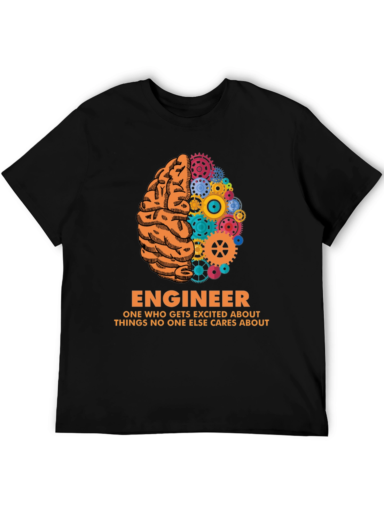 Engineer Brain Gear T-Shirt - Unique Gift