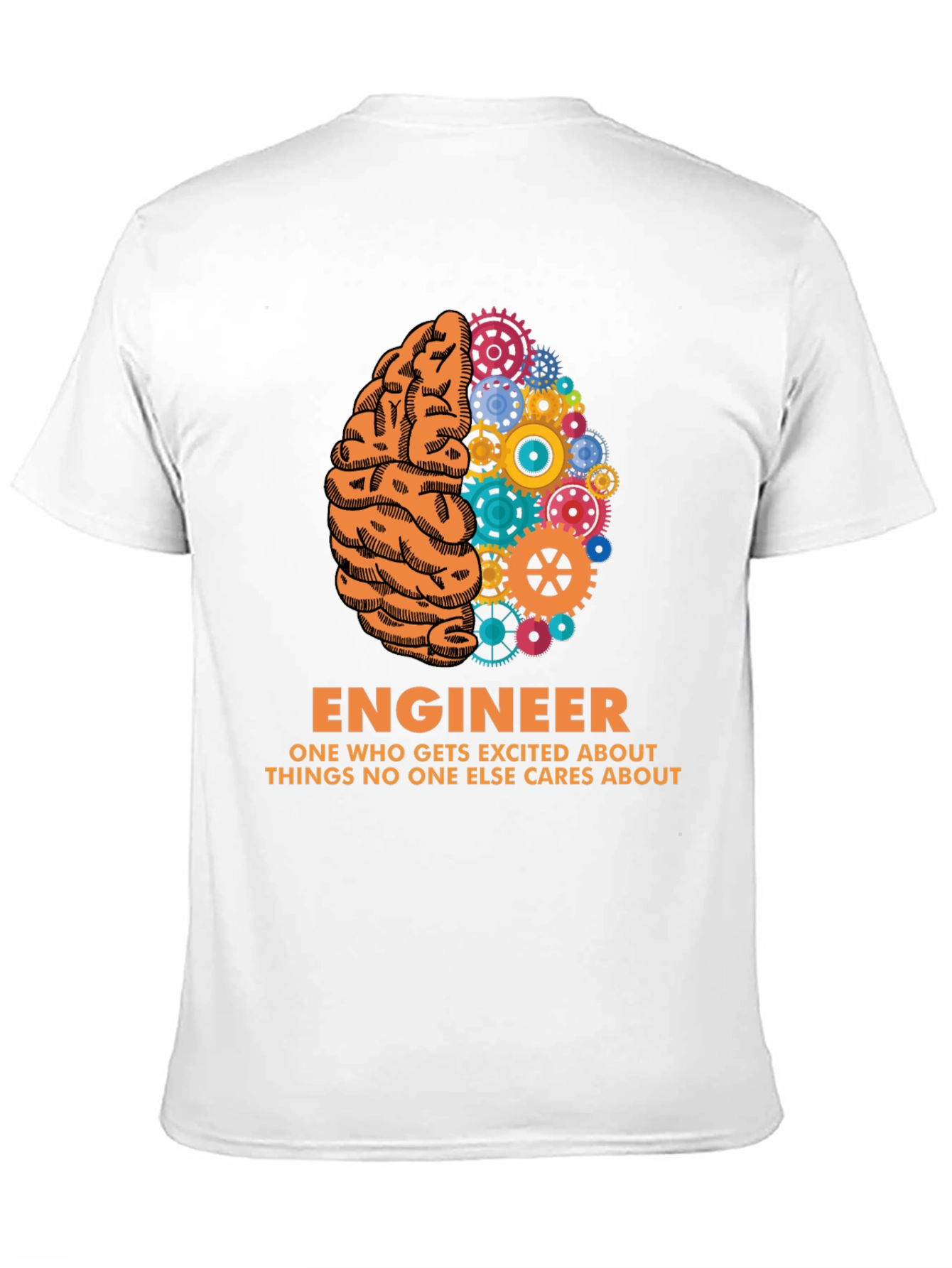 Engineer Brain Gear T-Shirt - Unique Gift