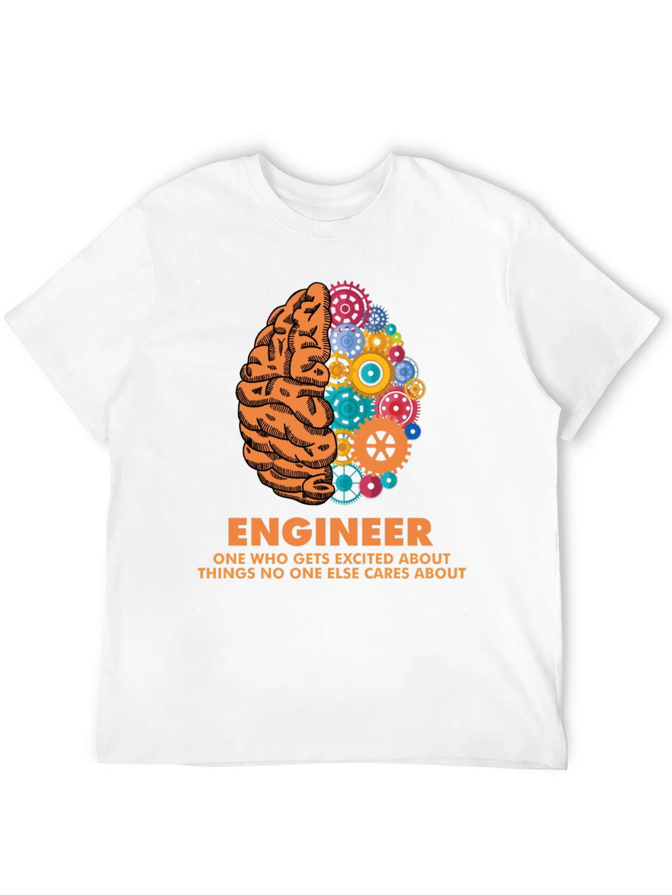 Engineer Brain Gear T-Shirt - Unique Gift