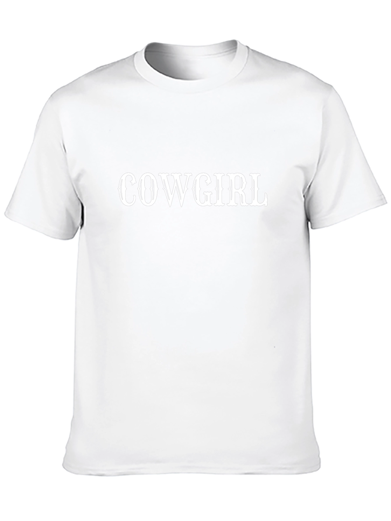 Cowgirl Graphic Tee - Black Casual T-Shirt