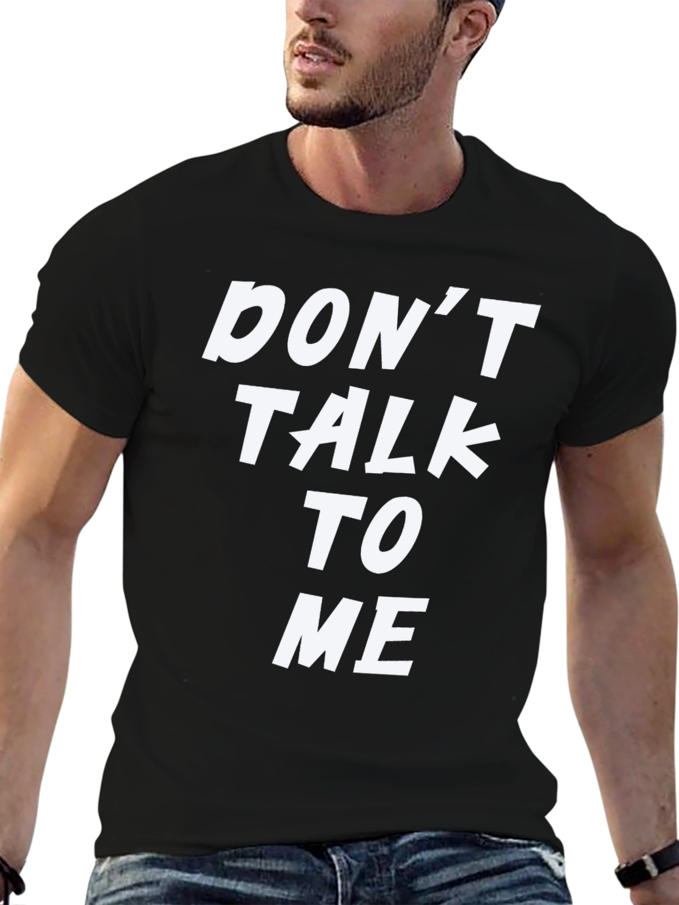 Dont Talk To Me Graphic Tee - Black T-Shirt