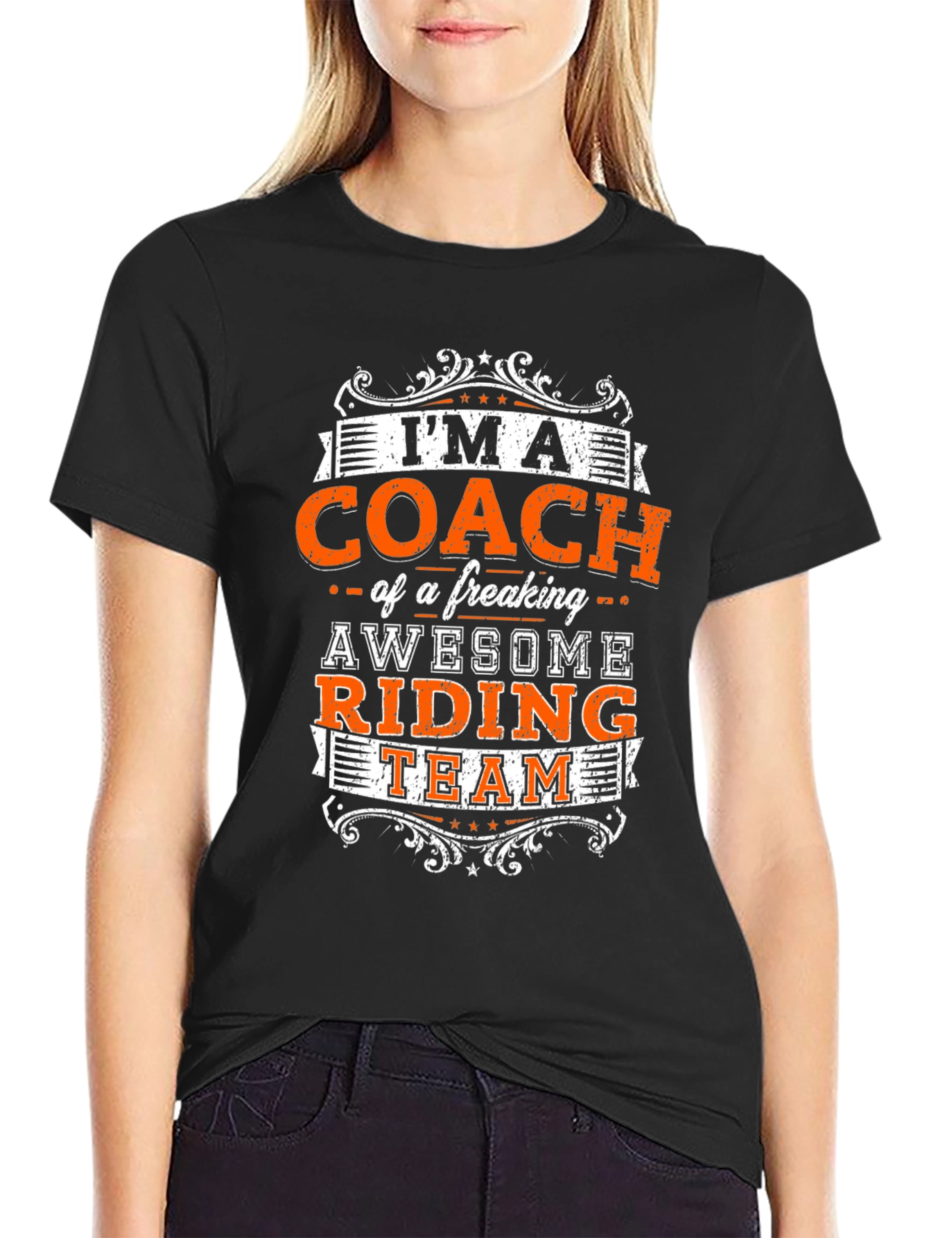 Coach Riding Team Black T-Shirt