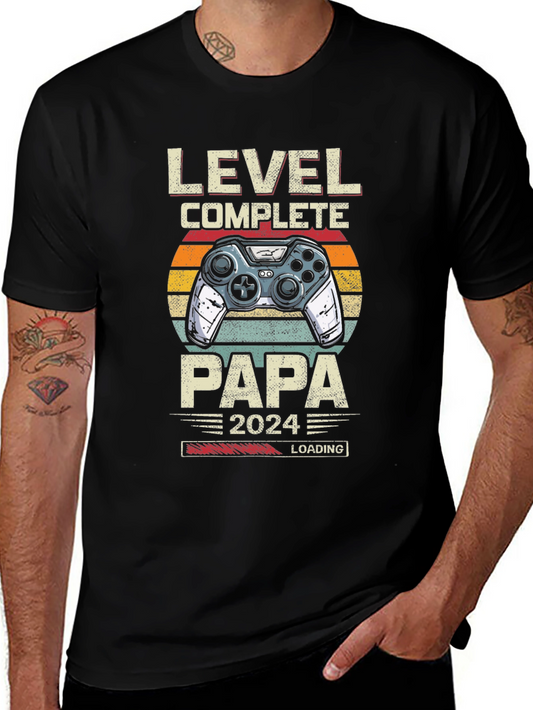 Level Complete Papa 2024 Gamer T-Shirt