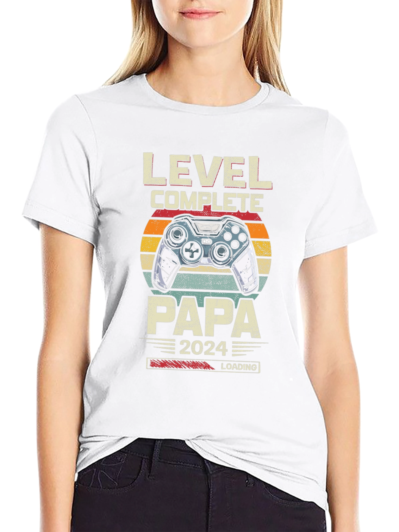 Level Complete Papa 2024 Gamer T-Shirt