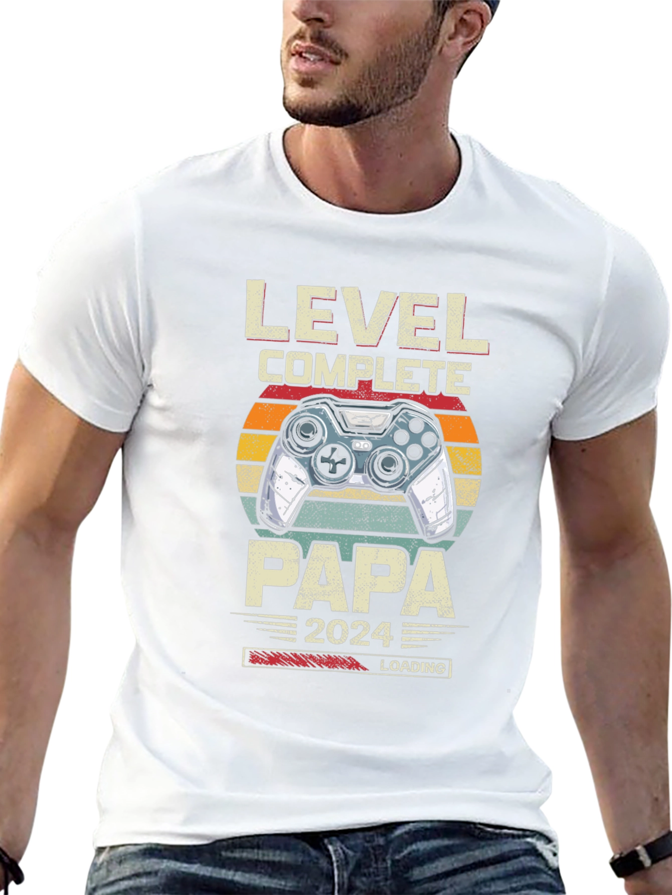 Level Complete Papa 2024 Gamer T-Shirt