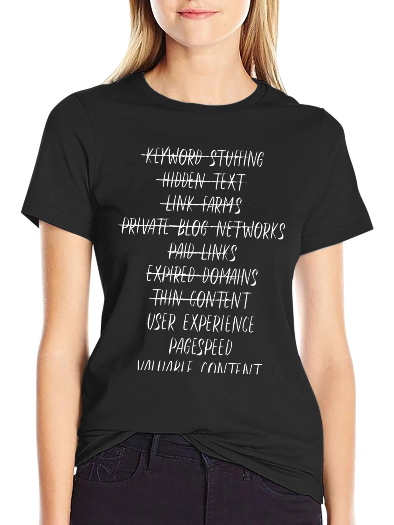 SEO Donts Black T-Shirt