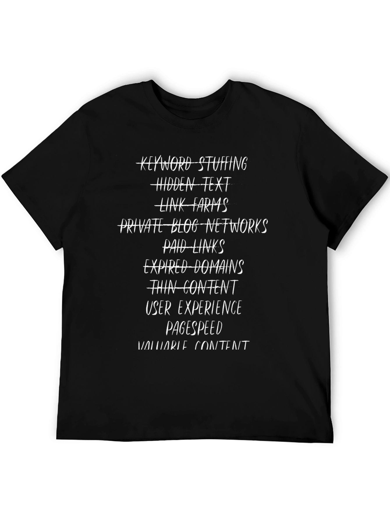 SEO Donts Black T-Shirt