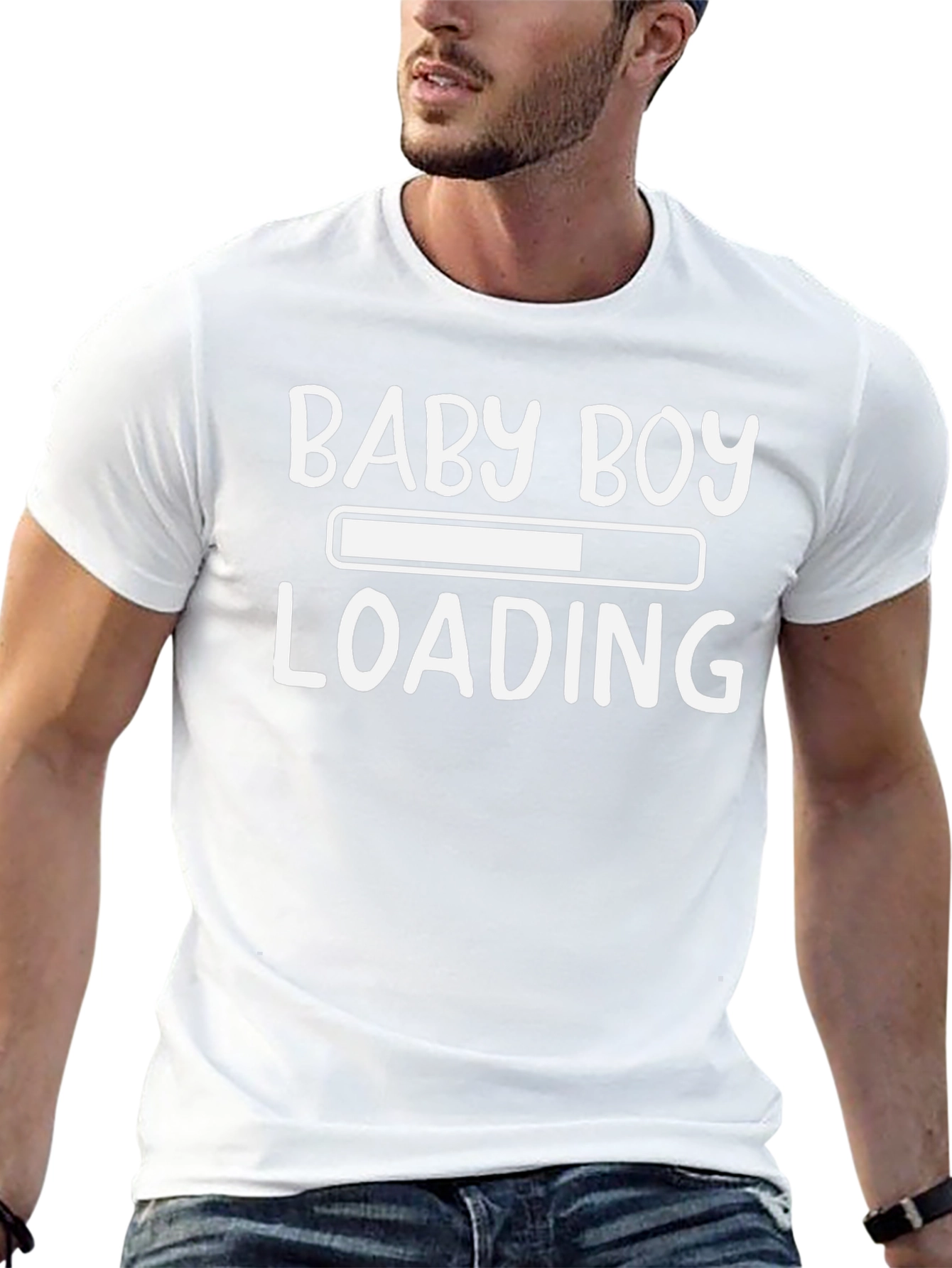 Baby Boy Loading T-Shirt - Expecting Dad Tee