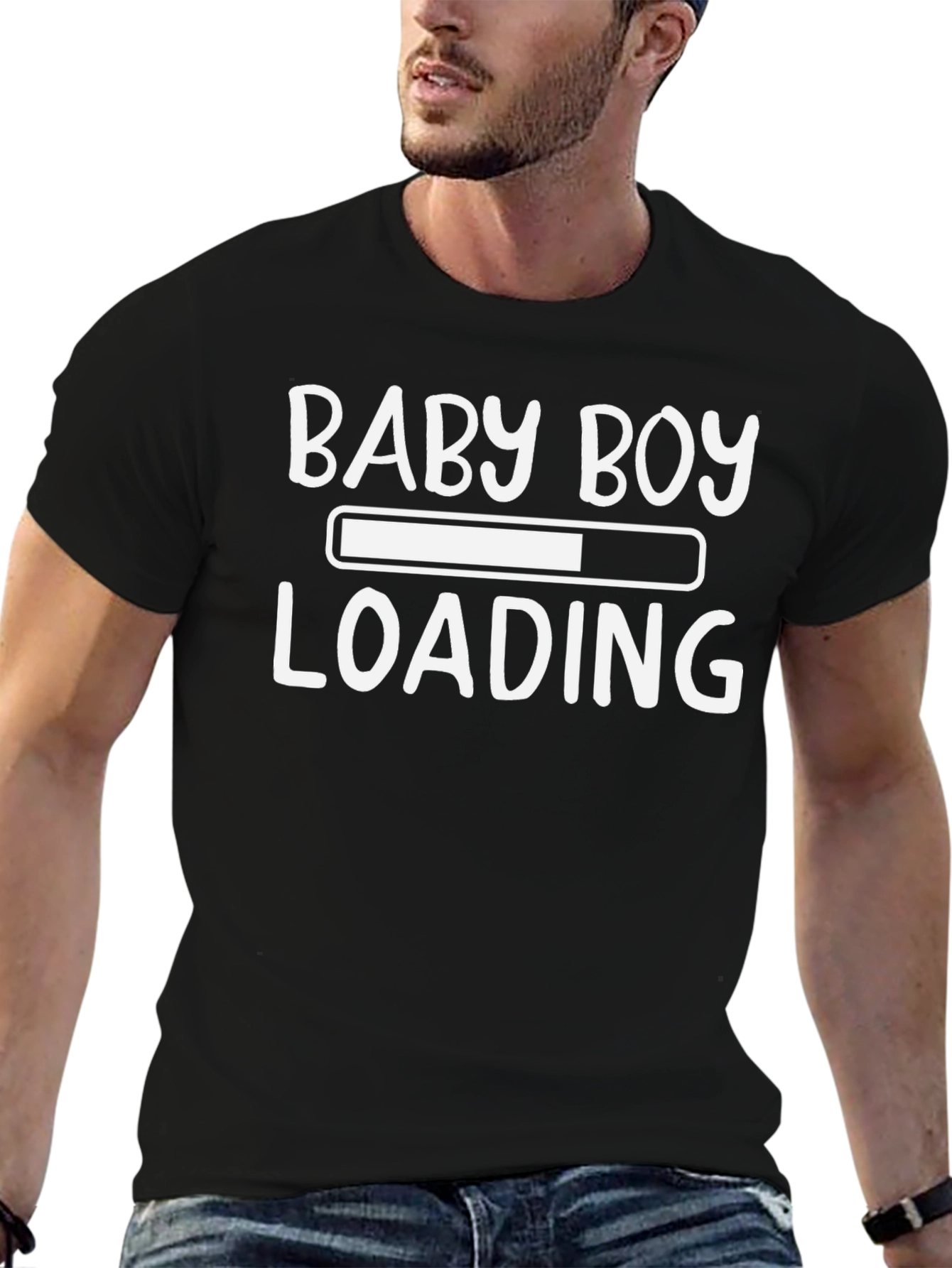 Baby Boy Loading T-Shirt - Expecting Dad Tee