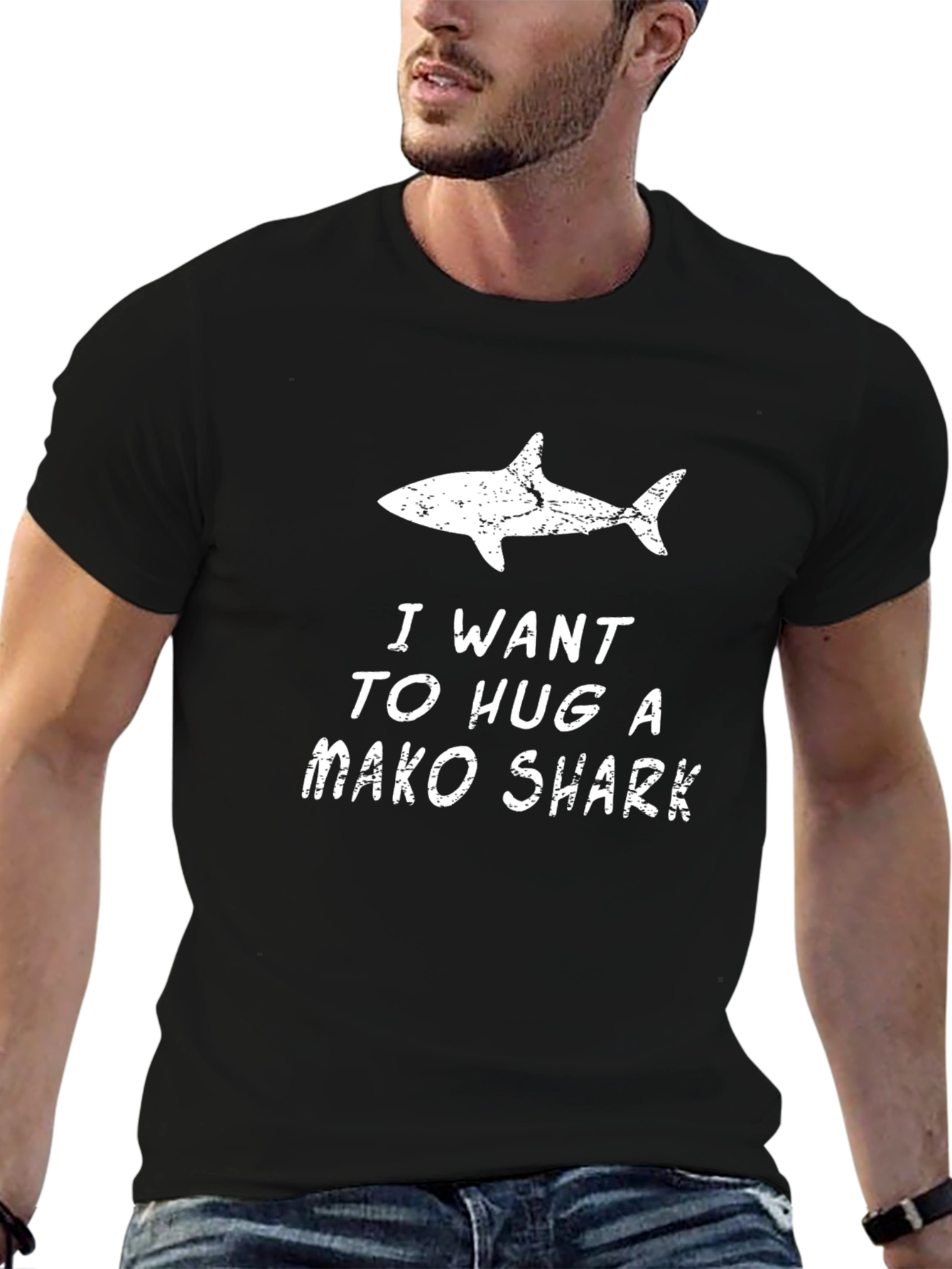 I Want to Hug a Mako Shark Novelty T-Shirt