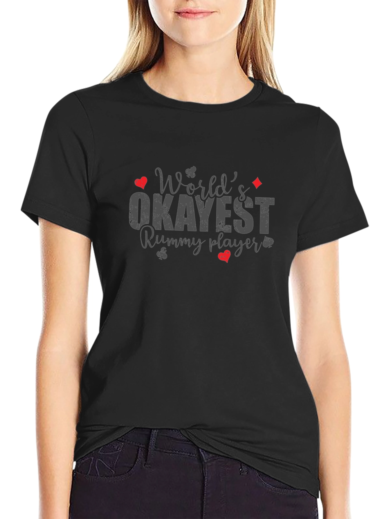 Worlds Okayest Rummy Player Graphic Tee