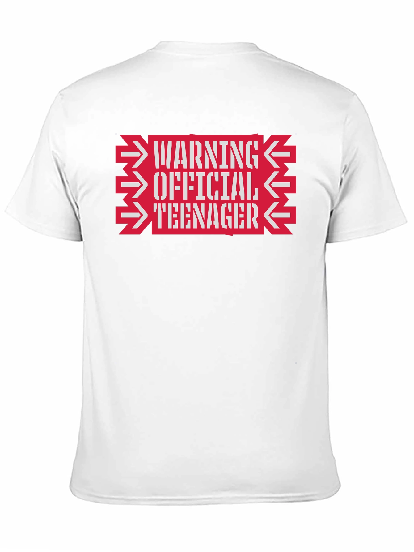 Warning Official Teenager Graphic Tee